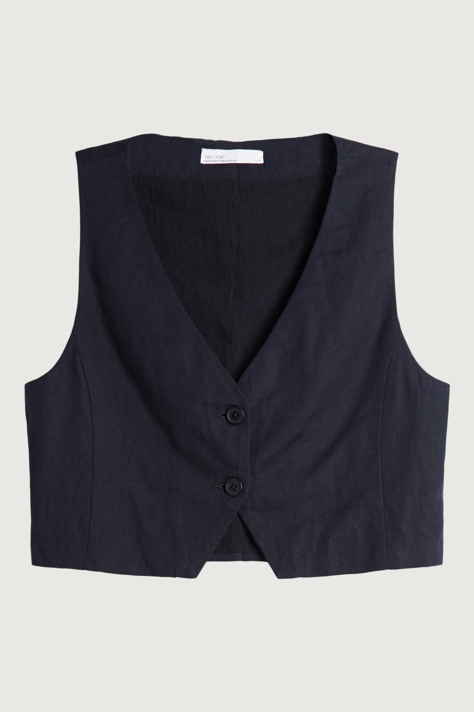 LINEN BLEND SUITING VEST 2025 Sale Online