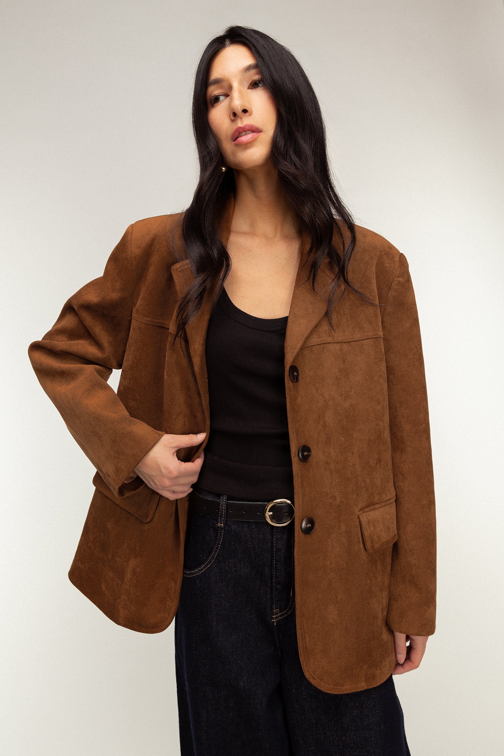 VEGAN SUEDE BLAZER Largest Supplier Cheap Pice