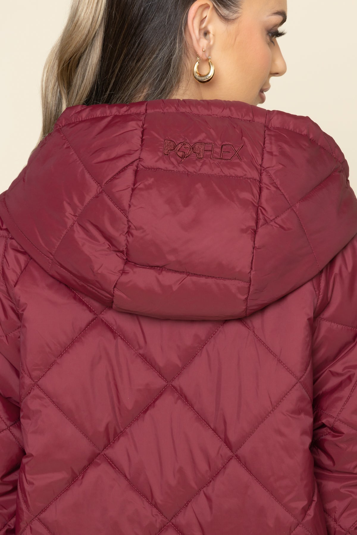 Pillow Packable Puffer Jacket - Crimson Cheap Buy Authentic