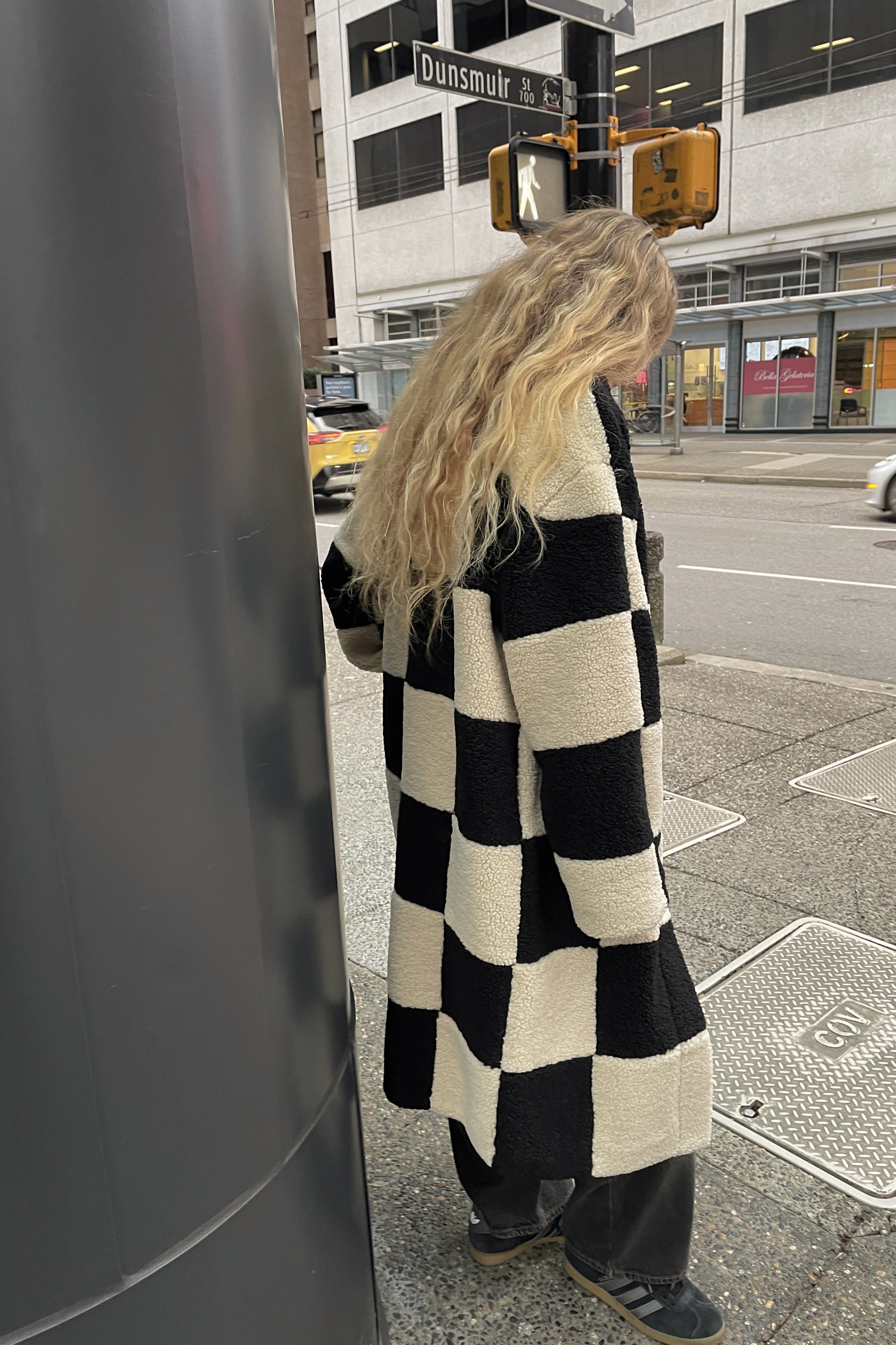 CHECKERED SHERPA COAT Buy Cheap Cost