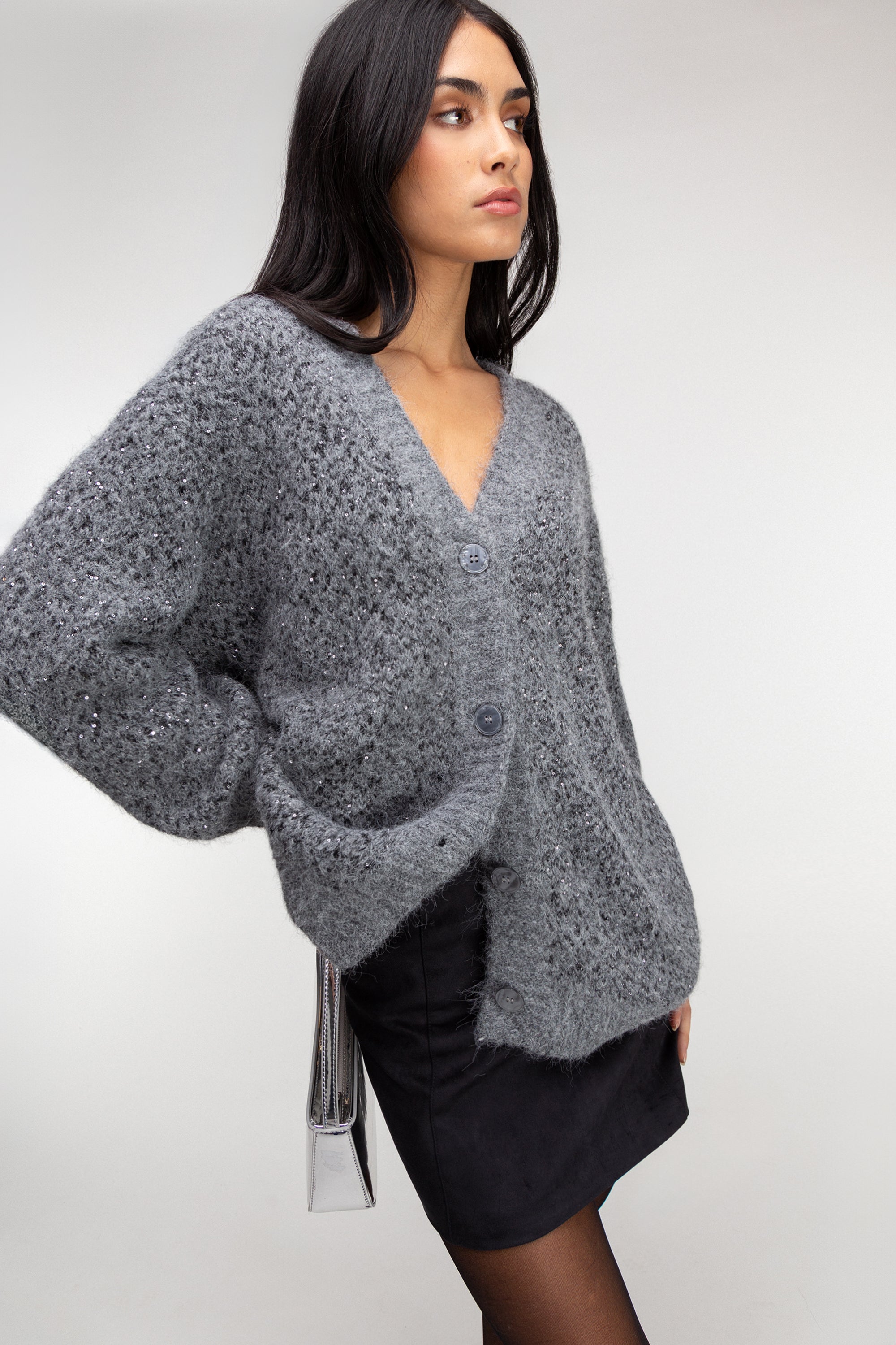 SPARKLY OVERSIZED CARDIGAN Cheap Visa Payment