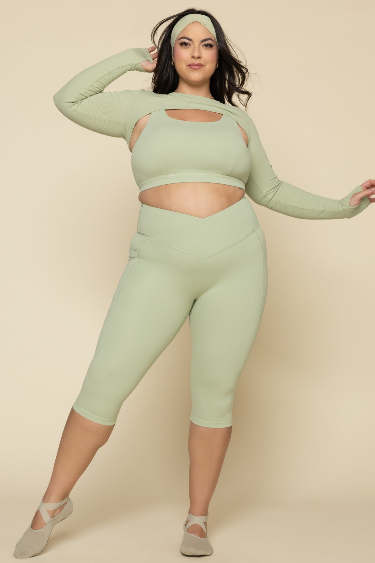 Relev¨¦ Ribbed Shrug - Pistachio Brand New Unisex Cheap Online