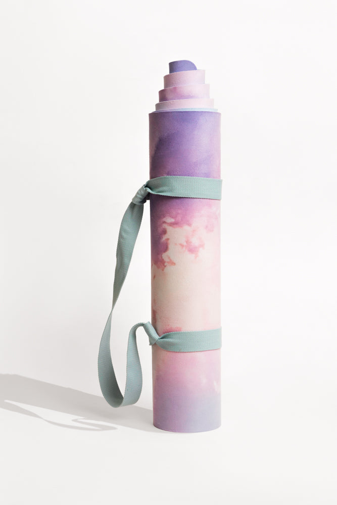 Vegan Suede Yoga Mat - Heart in the Clouds Sale Enjoy