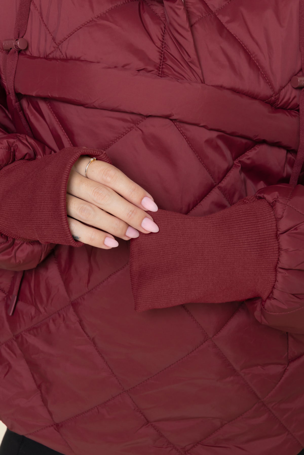 Pillow Packable Puffer Jacket - Crimson Cheap Buy Authentic