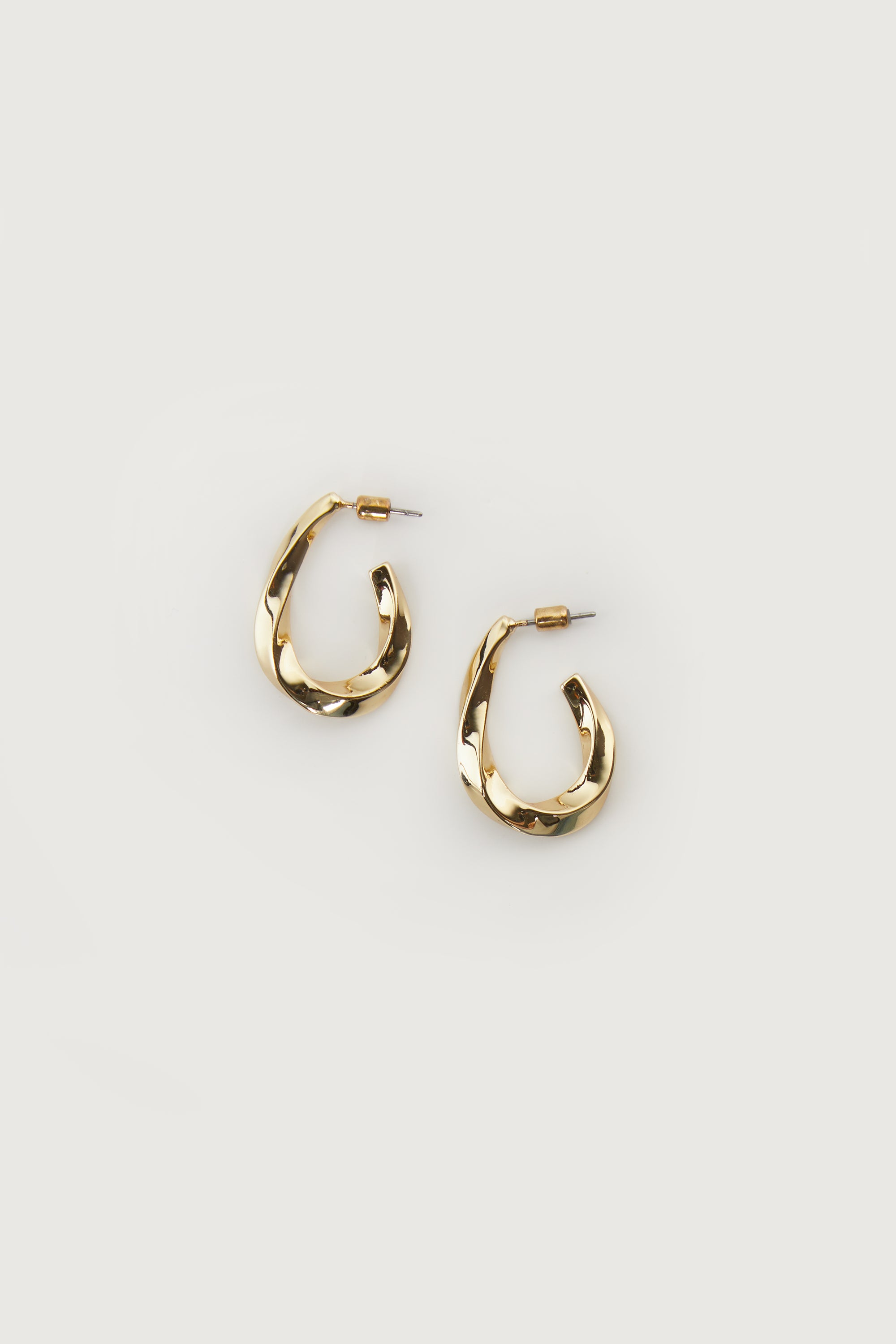 ABSTRACT OPEN HOOP EARRING Clearance Big Sale