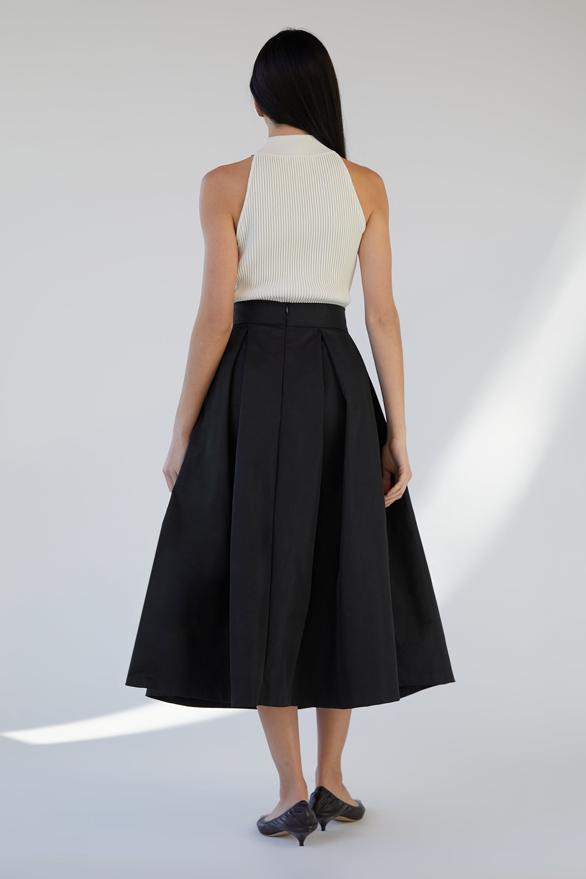 MIDI PLEATED SKIRT 2025 New