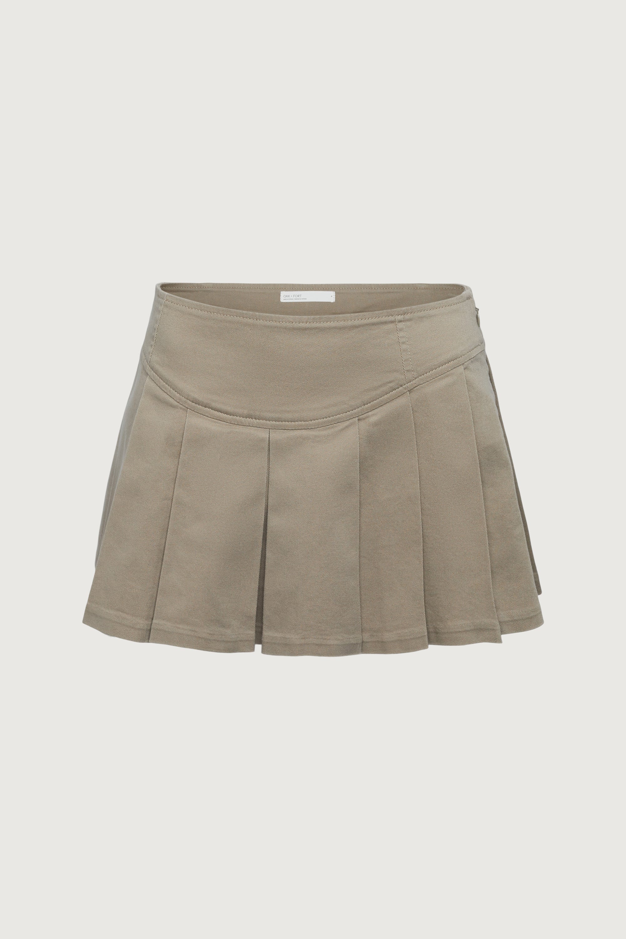 PLEATED TWILL MINI SKORT Discount Supply