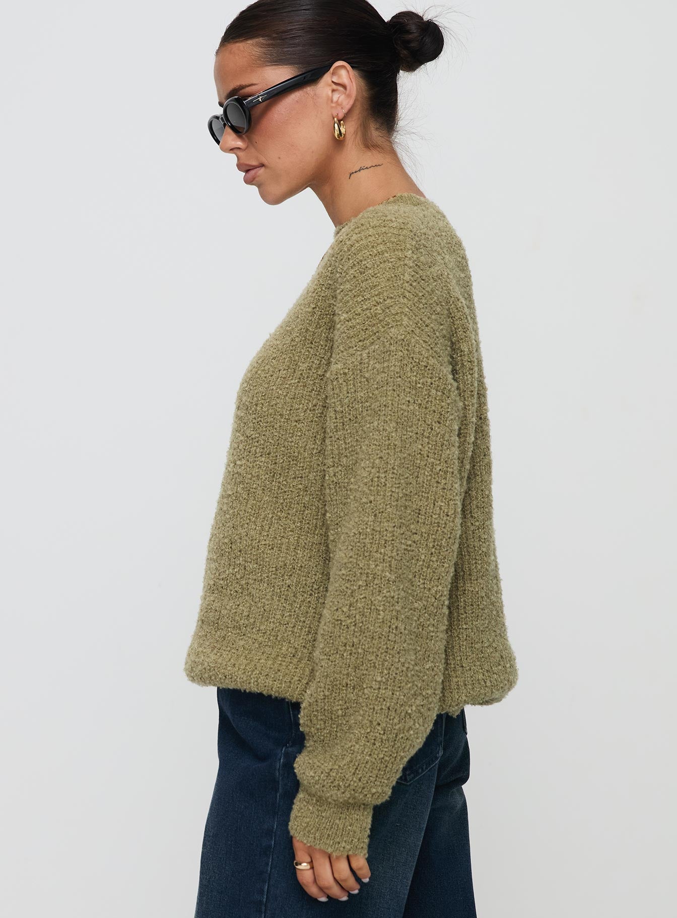 South End Knit Sweater Khaki Nicekicks Online