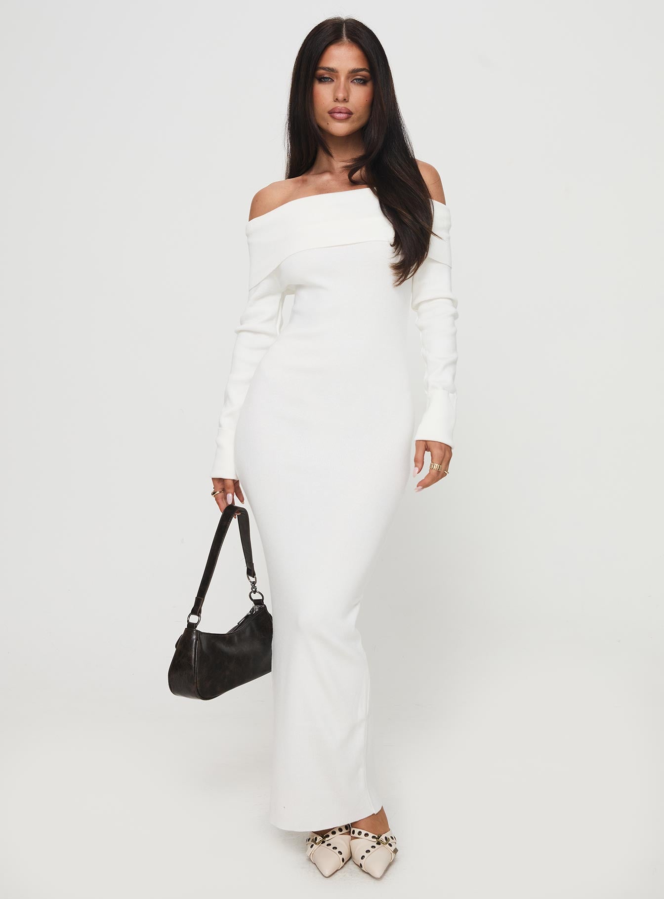 Celestara Off The Shoulder Maxi Dress White Buy Cheap Buy