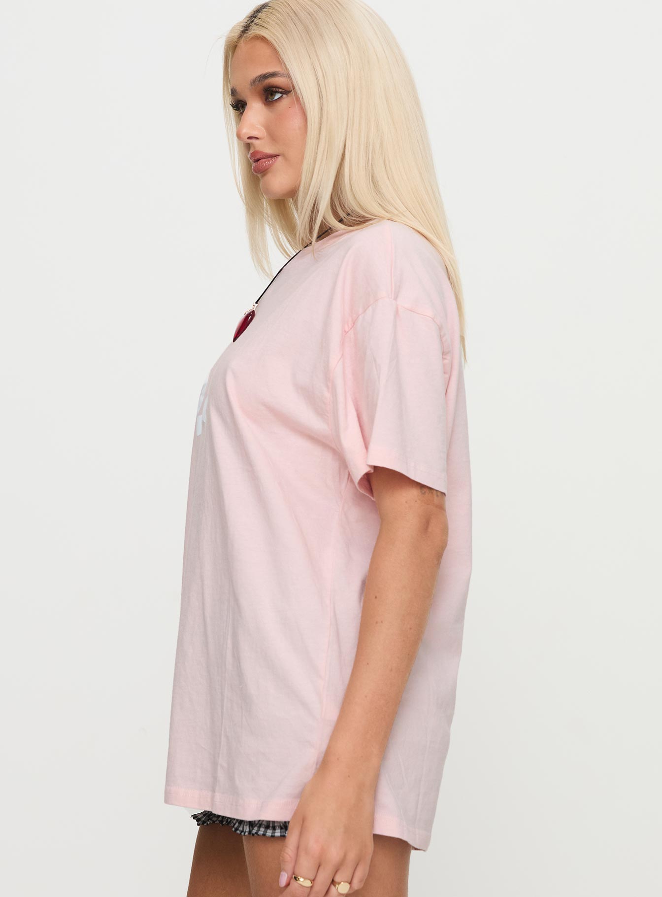 Asta Oversized Tee Pink Cheap Tumblr