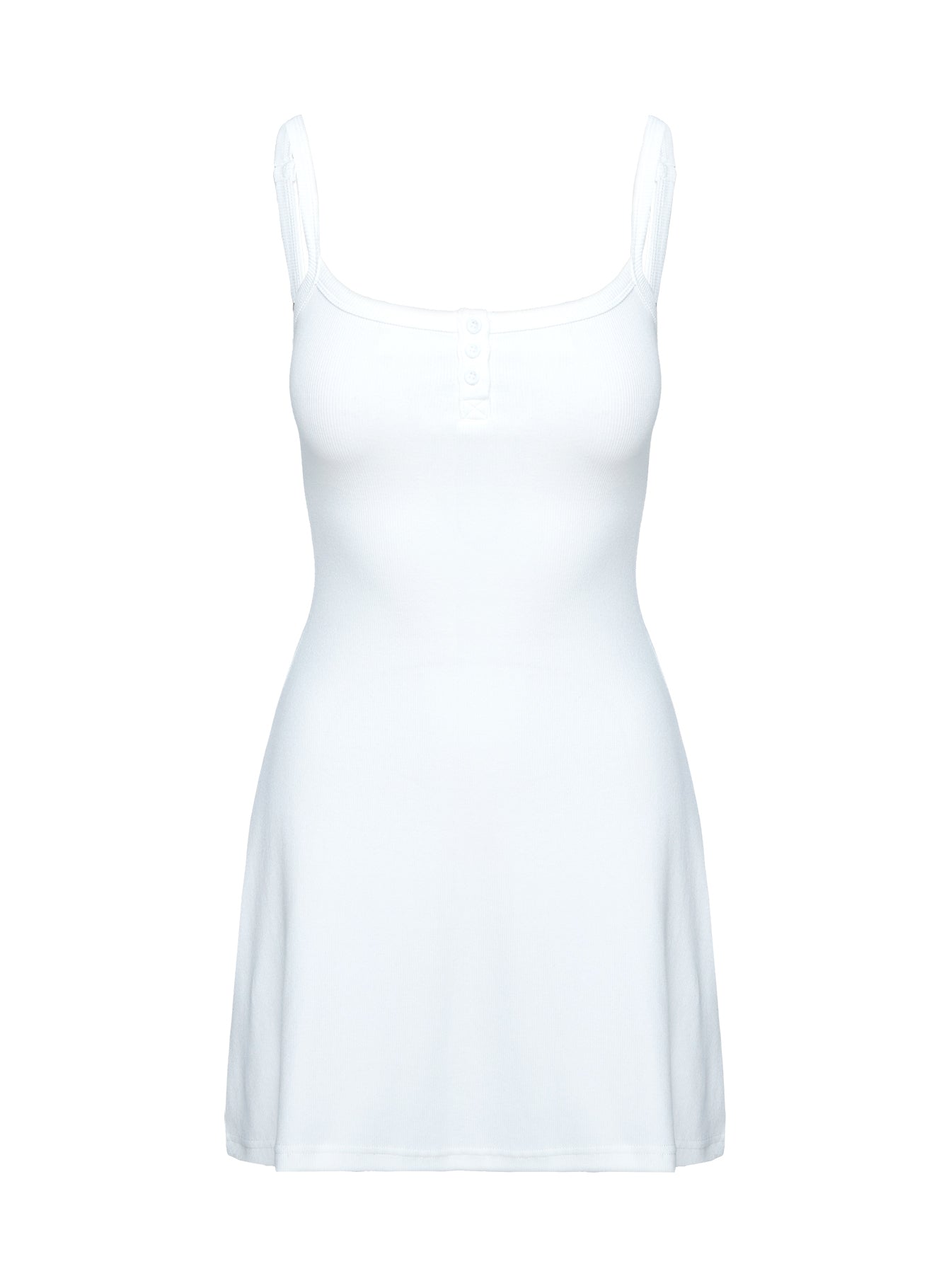 Baseline Rib Mini Dress White Cheap Sale Get Authentic