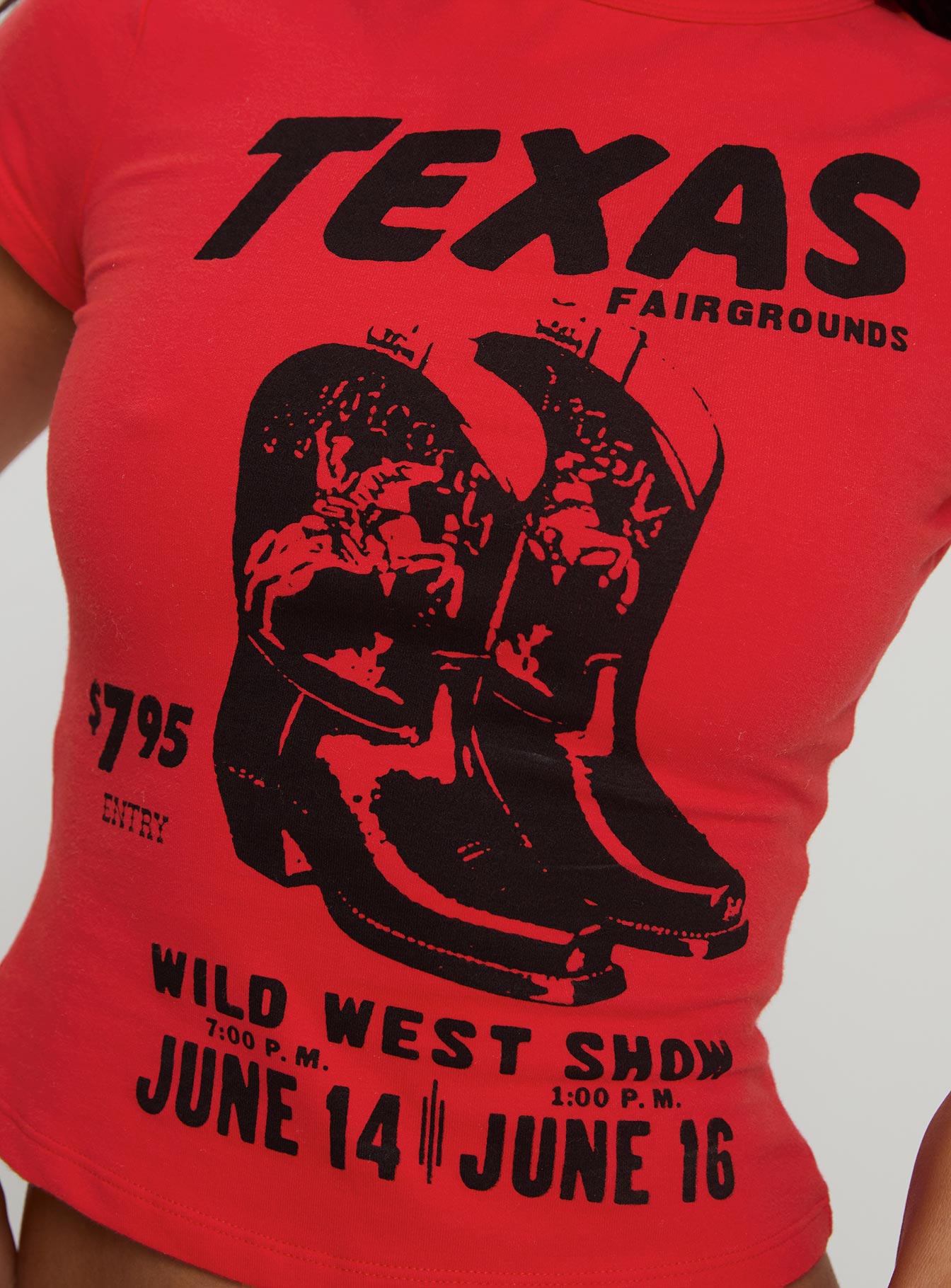 Texas Baby Tee Red Free Shipping With Mastercard