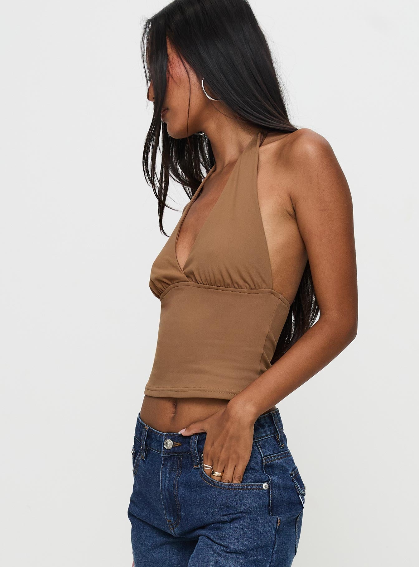 Whimsy Halter Top Chocolate Best Pices Cheap Pice