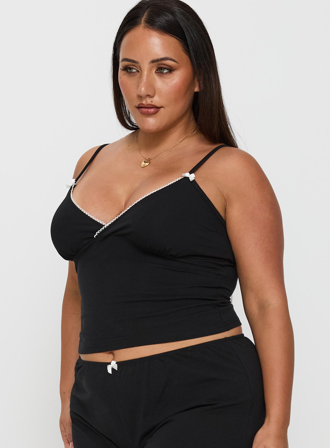 Lullabies Jersey Cami Top Black Curve Finishline Sale Online