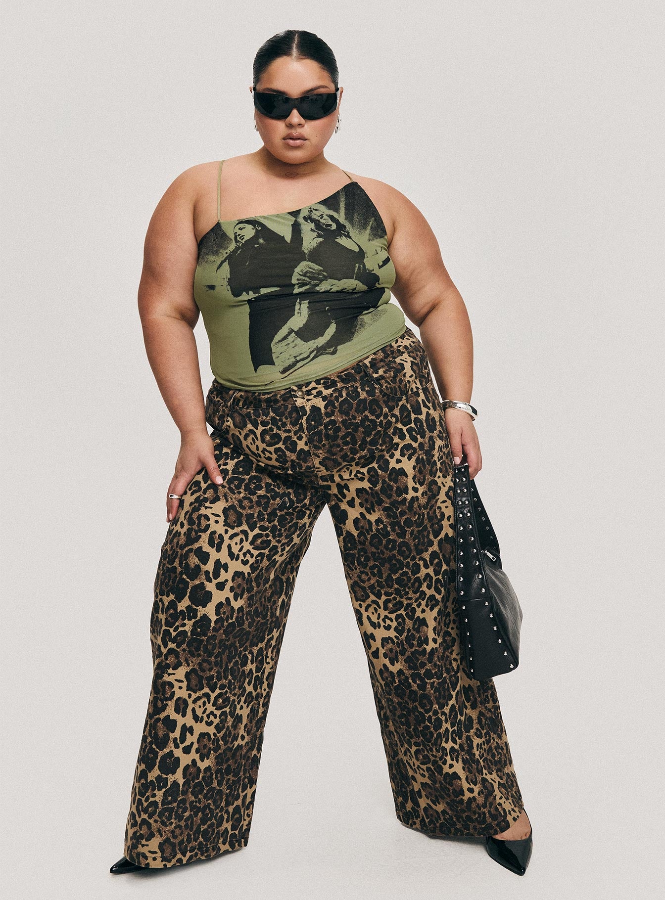 Pantar Low Rise Pants Leopard Curve Discount Great Deals