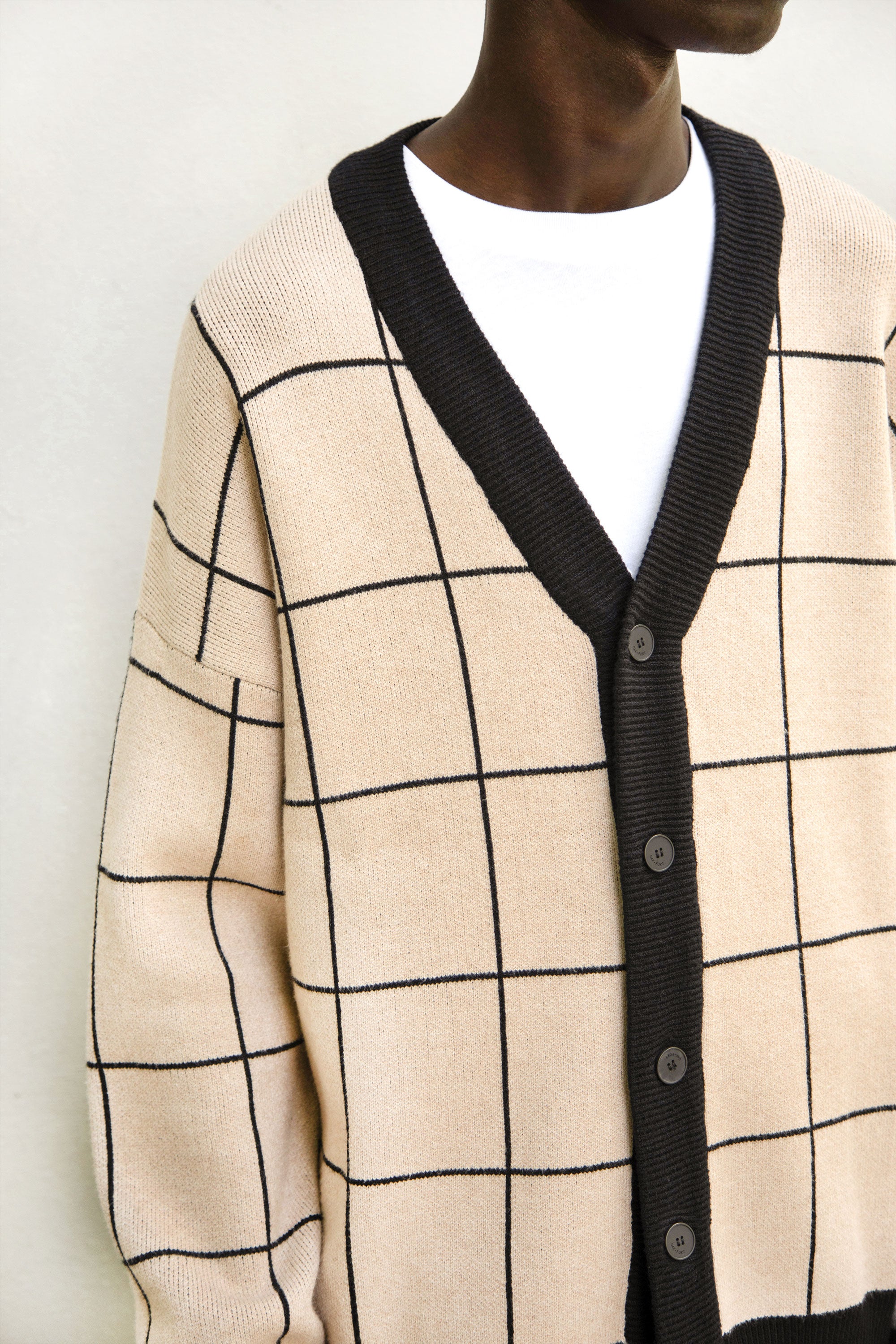 GRID CARDIGAN Discount The Cheapest