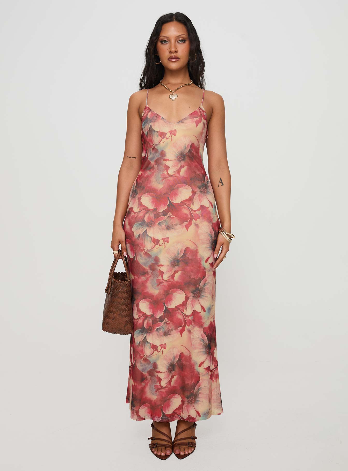 Fortunata Maxi Dress Floral / Multi Discount Fast Delivery