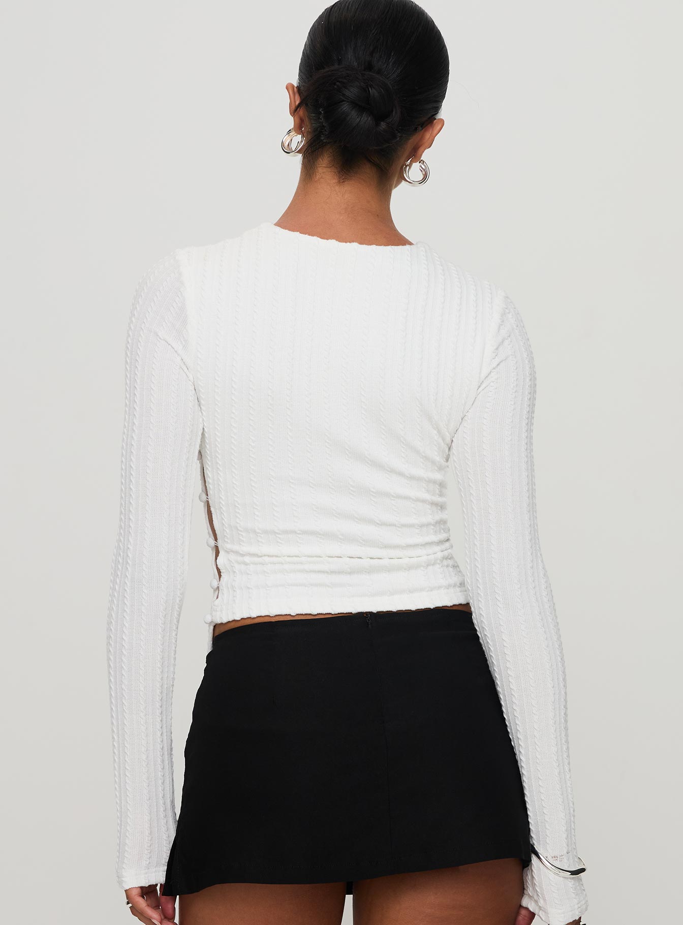 Yulkie Long Sleeve Top White Shipping Outlet Store Online