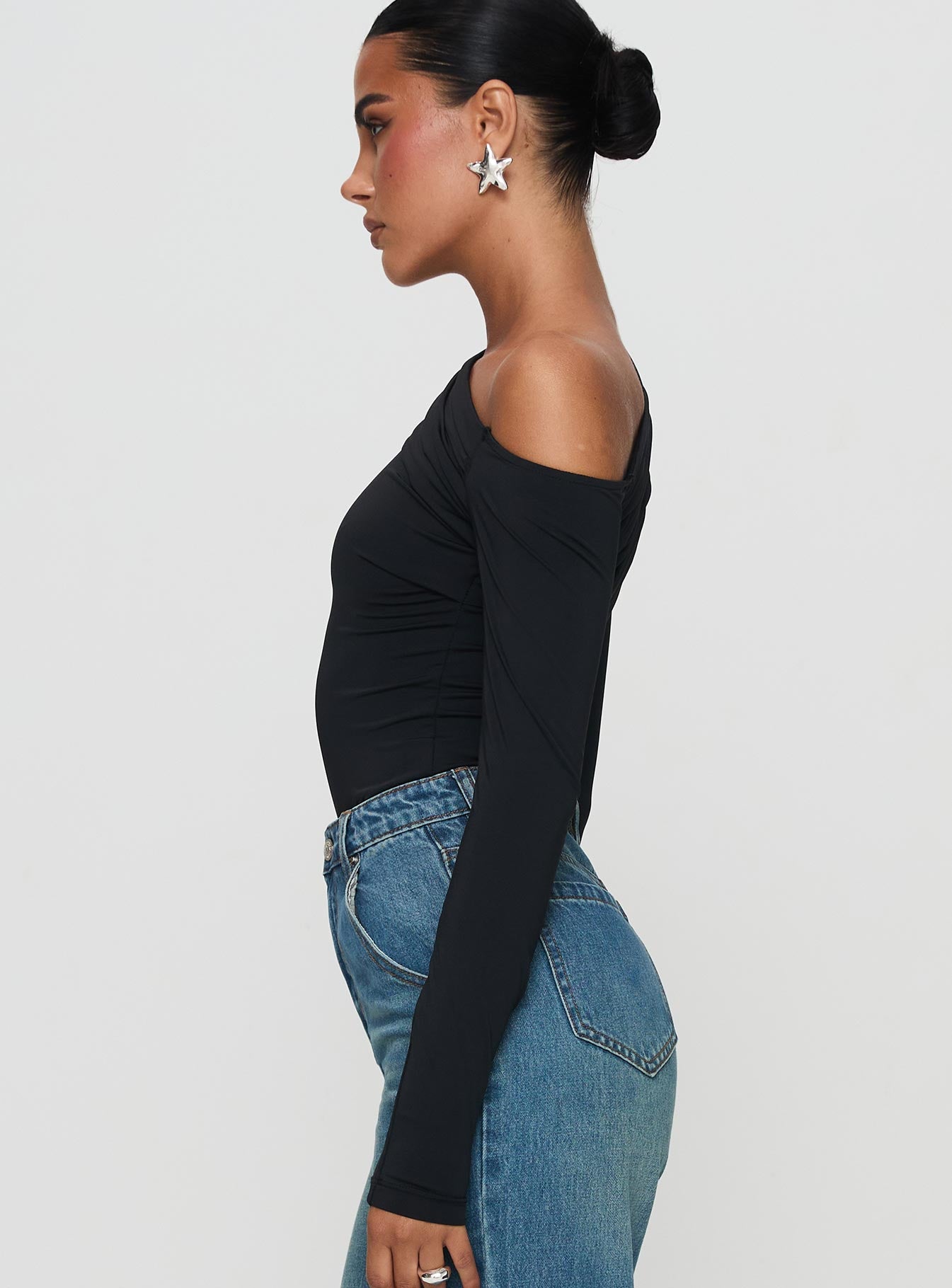 Antilles Off The Shoulder Bodysuit Black Clearance Footlocker Finishline