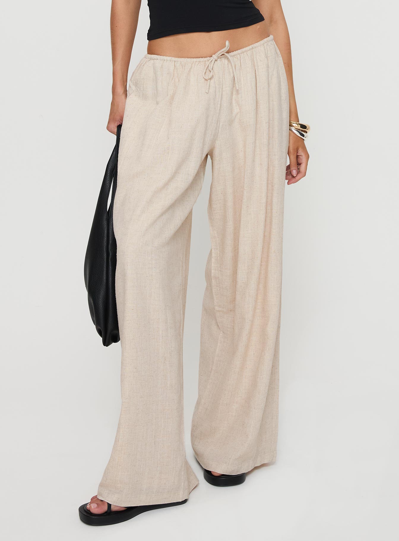 Beach Comber Linen Pant Beige Wide Range Of Online