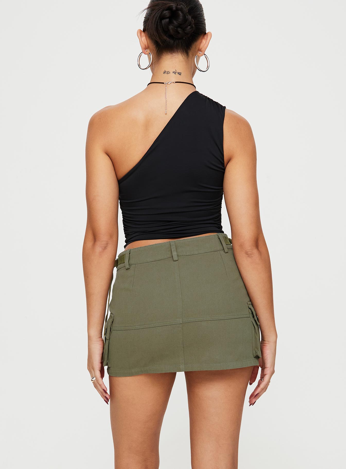 Take You Cargo Mini Skirt Green Shop For Sale