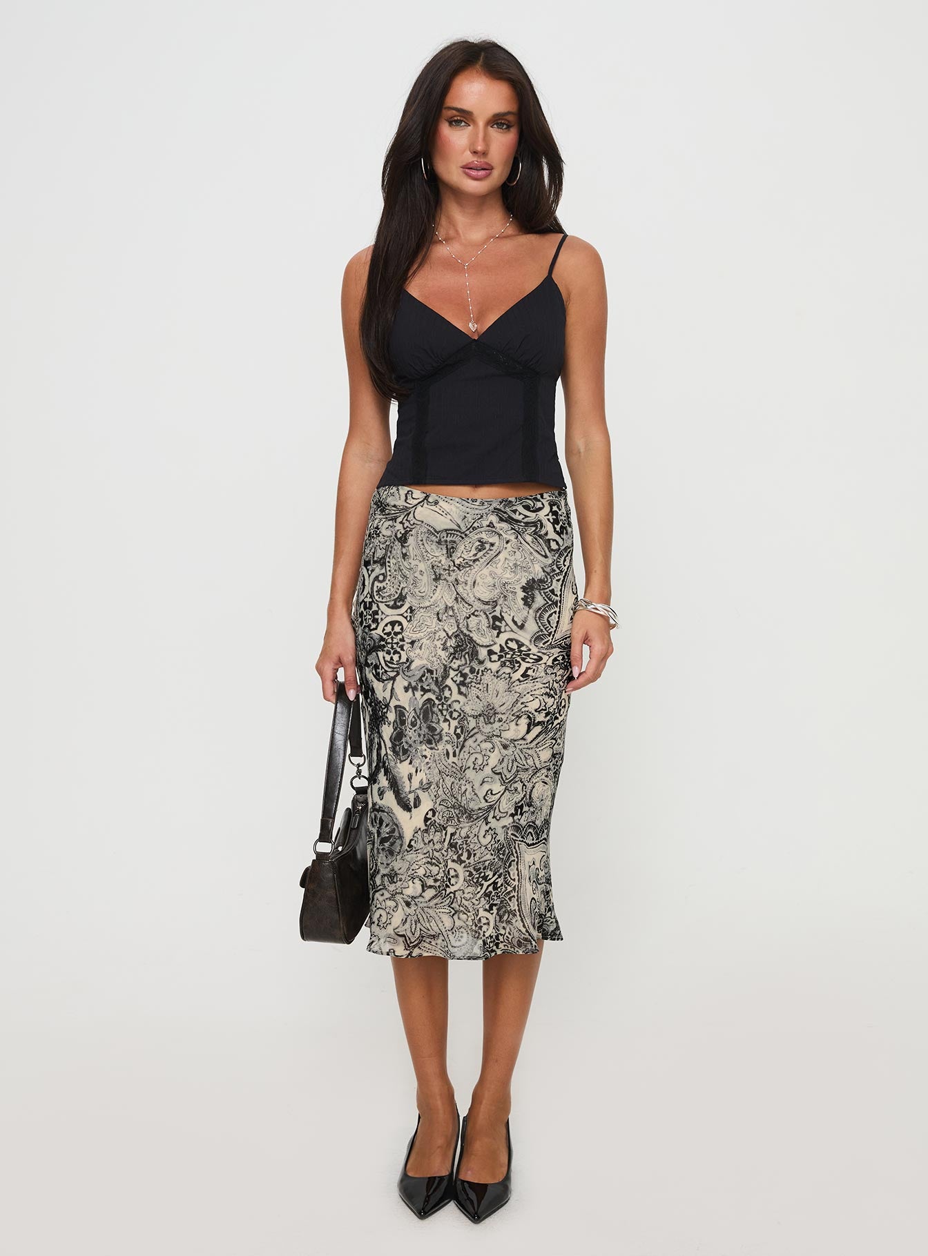 Aubriegh Paisley Midi Skirt Multi Perfect