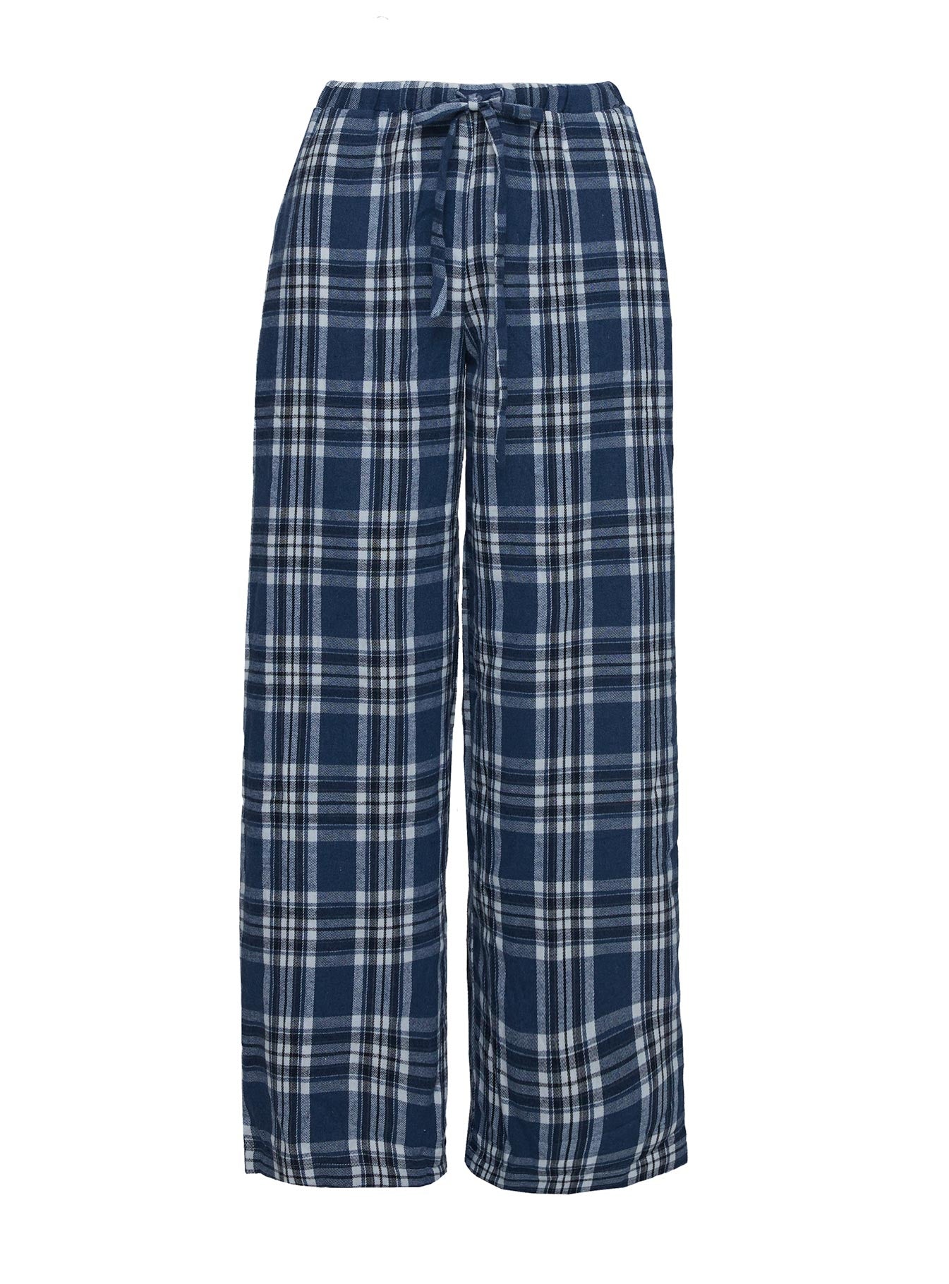 In The Morning Sleep Pant Blue Check High Quality For Sale