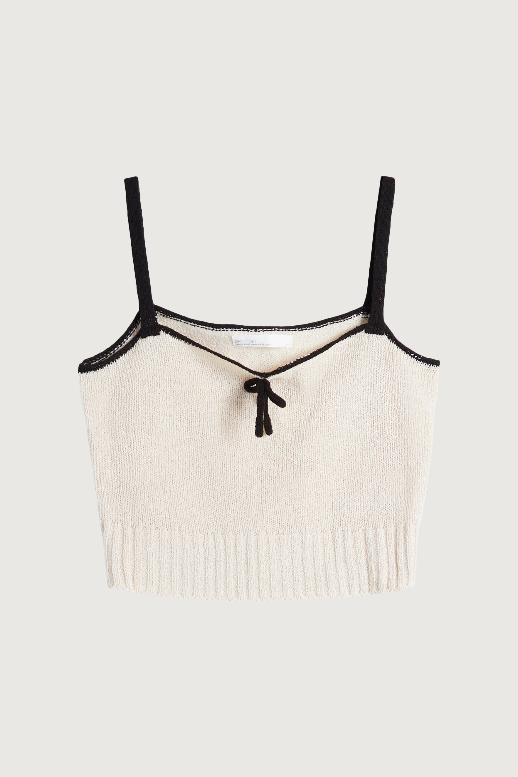 KNIT TANK TOP WITH CONTRAST TRIM Latest Cheap Online