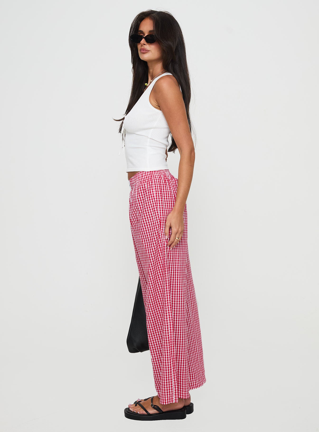 Beach House Pants Red Gingham Tumblr Cheap Pice