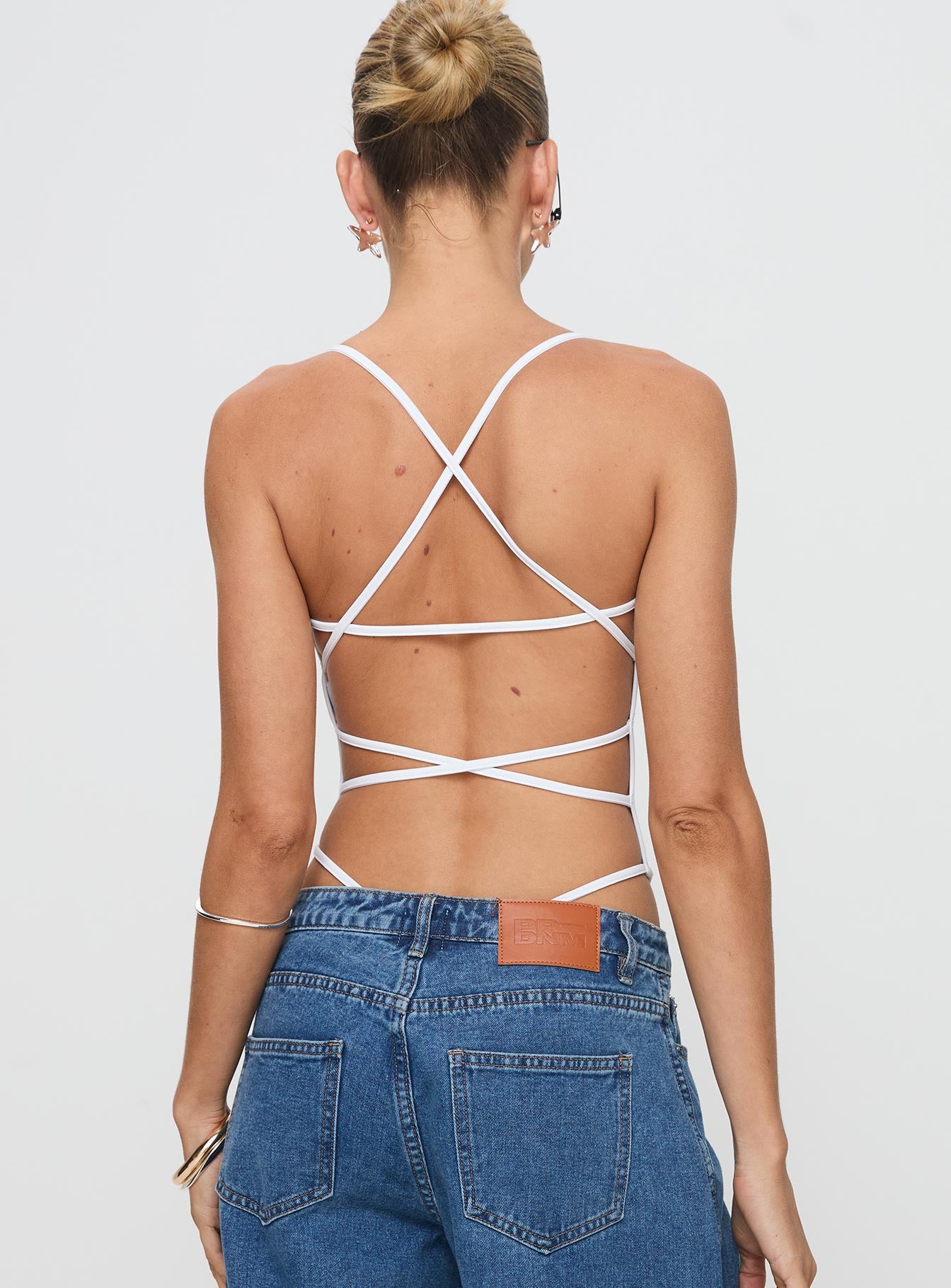 All Tied Up Bodysuit White Best Store To Get Cheap Online