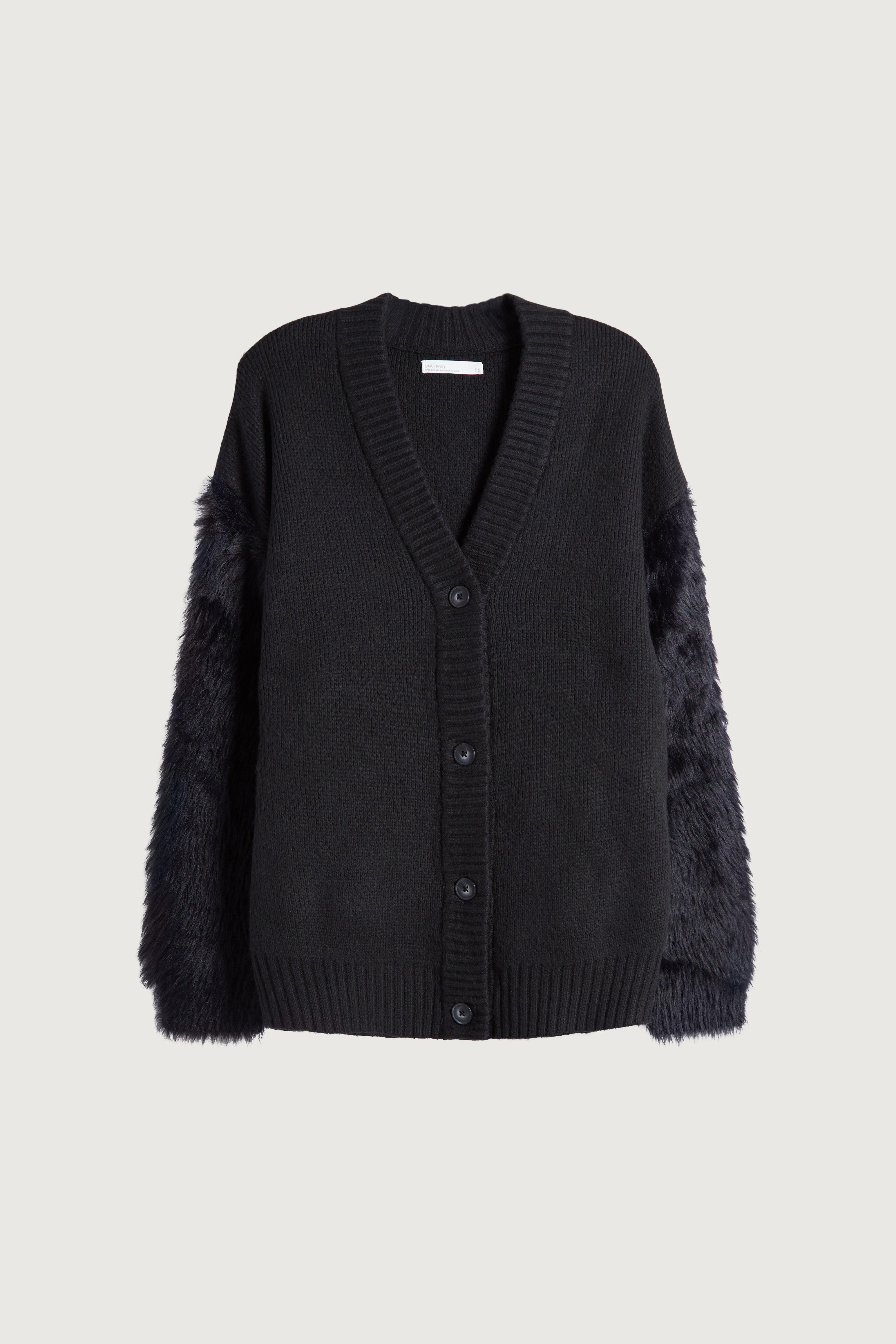 FUZZY SLEEVE CARDIGAN Footlocker For Sale