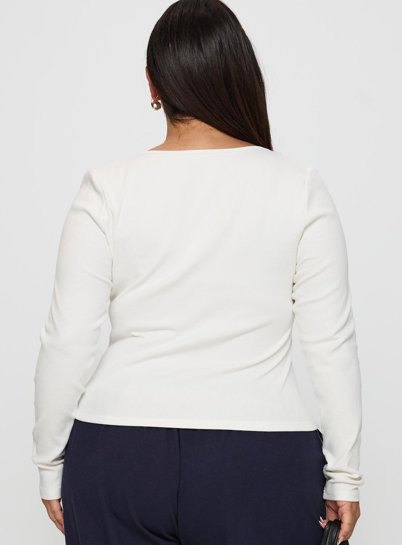 Baseline Long Sleeve Top White Curve Shop Offer Cheap Pice