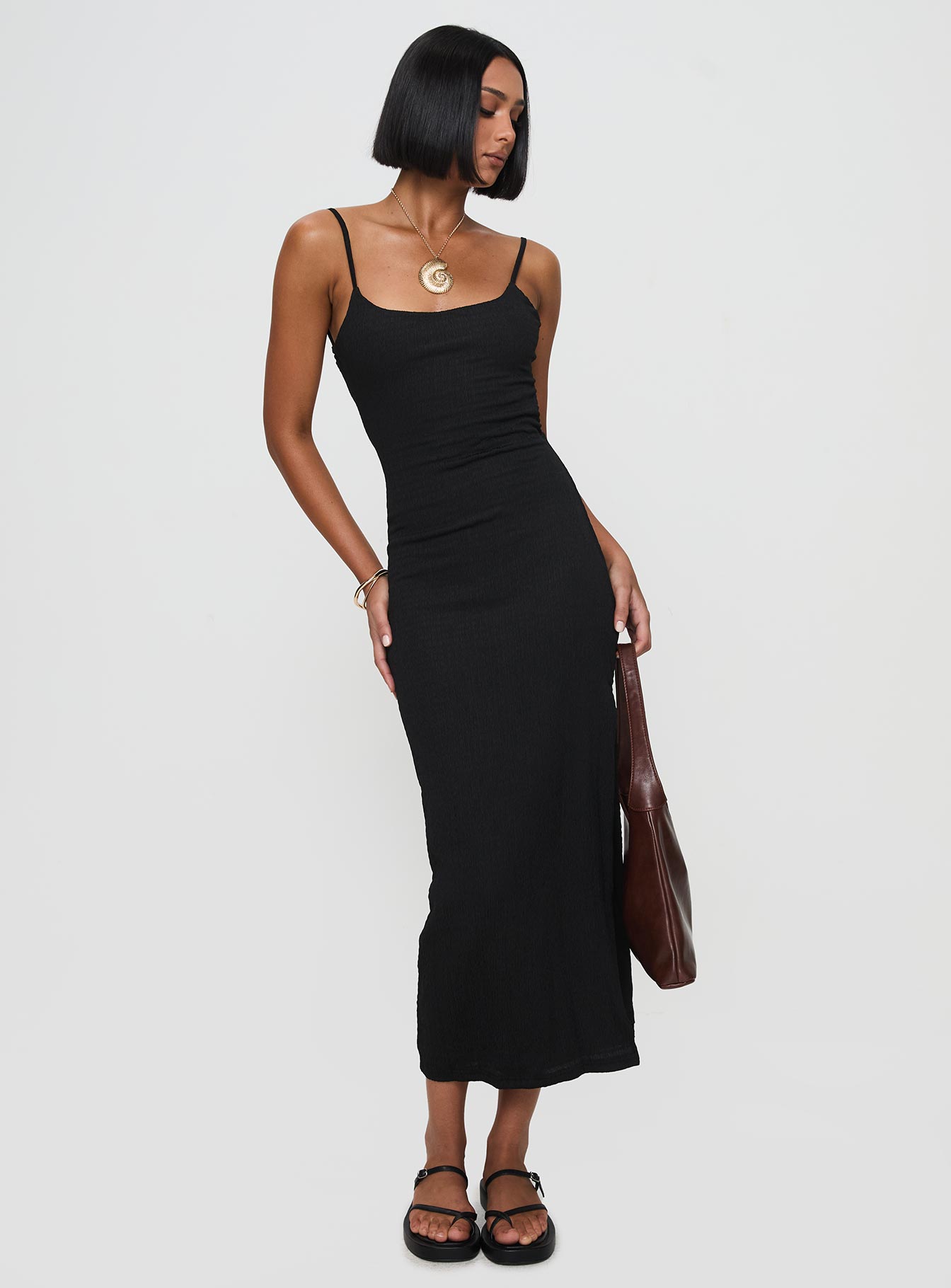 Elestria Maxi Dress Black 2025 Unisex Online