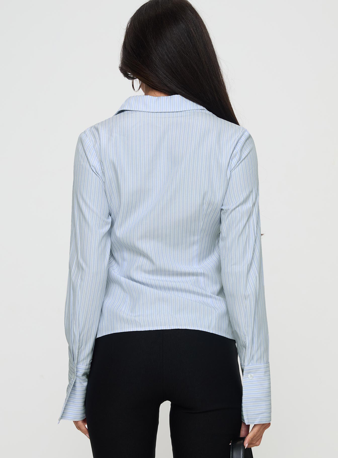 Rush Hour Long Sleeve Top Blue Stripe Sale Outlet