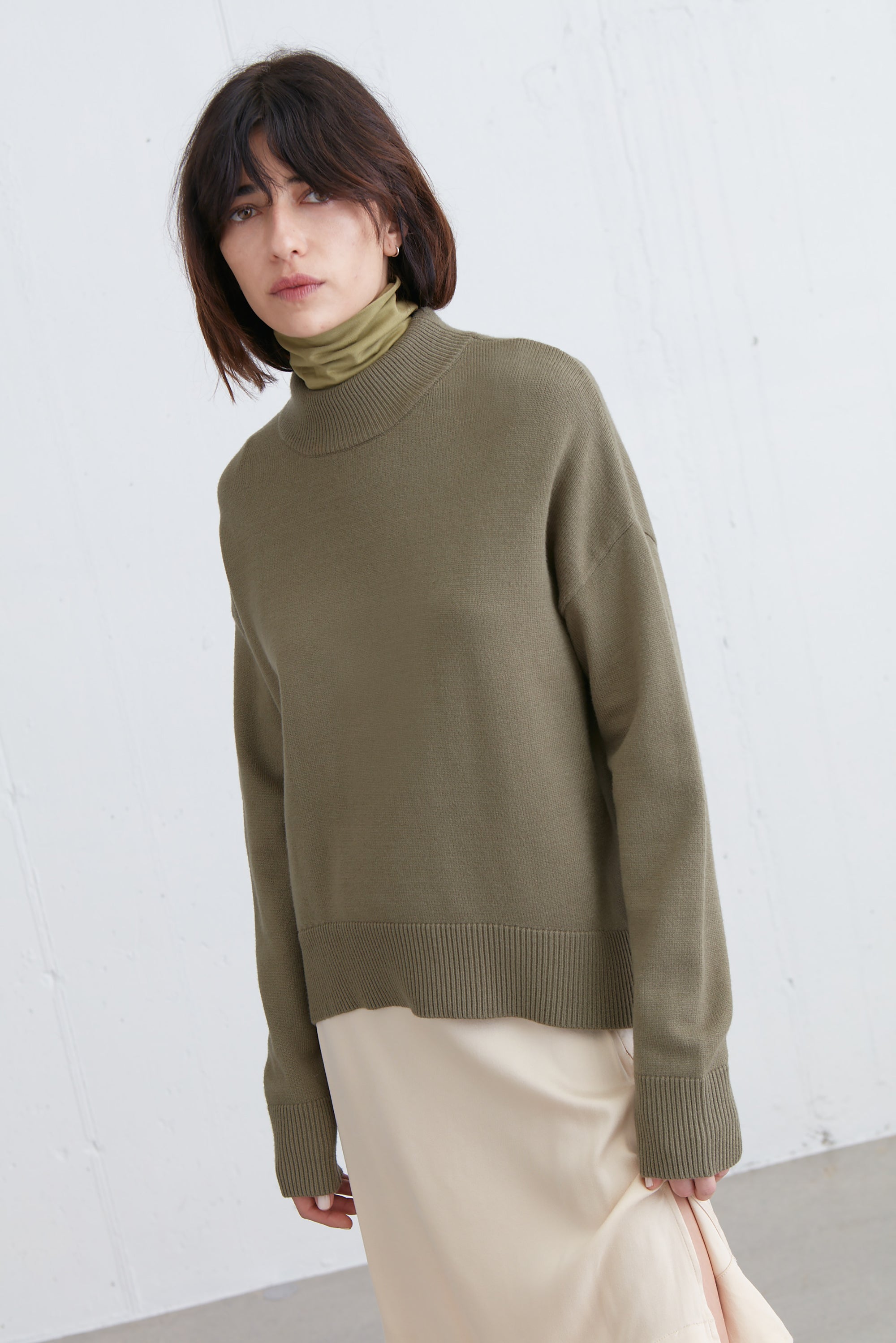 TURTLENECK KNIT TOP Free Shipping Top Quality