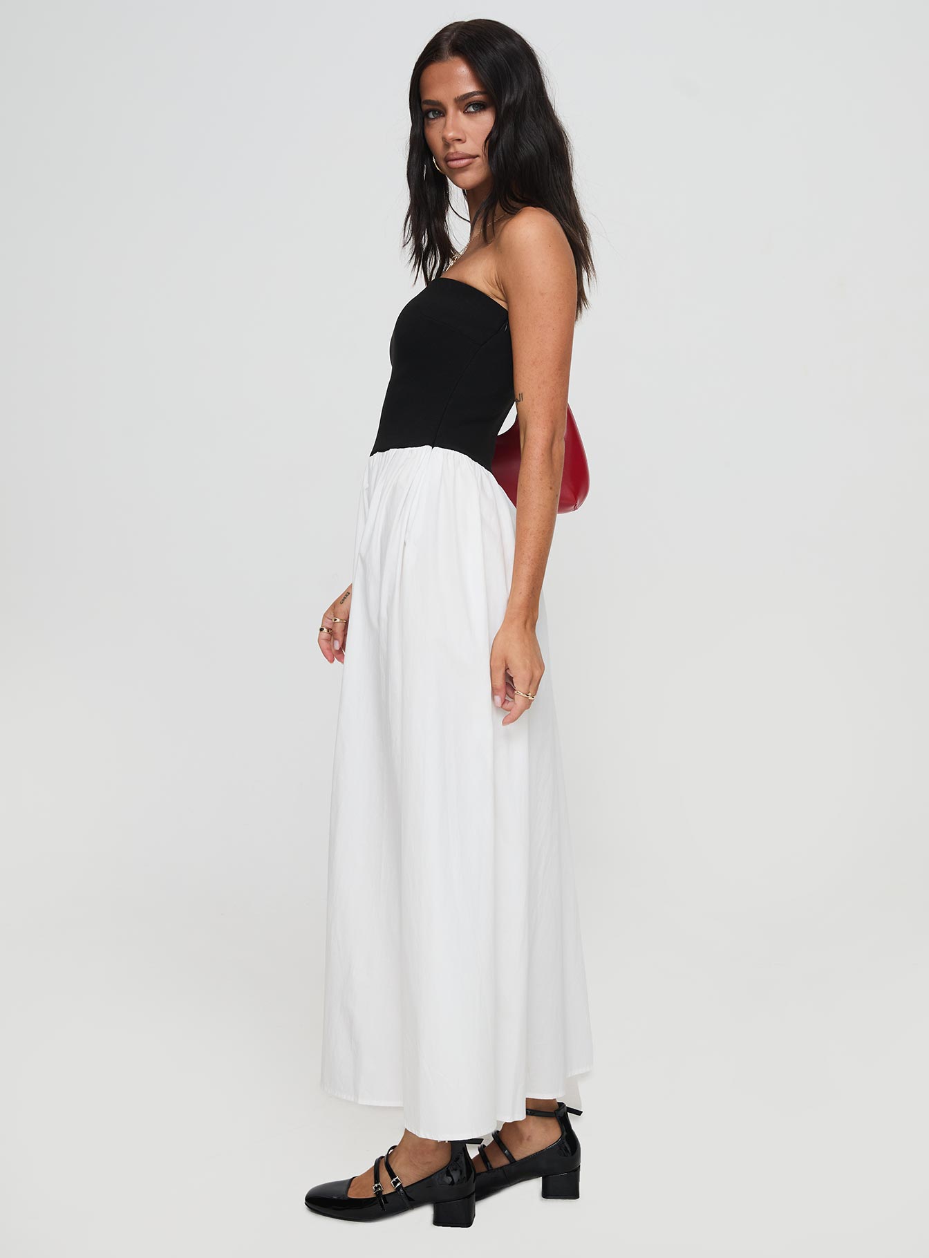 Rhett Maxi Dress Black / White Cheapest For Sale