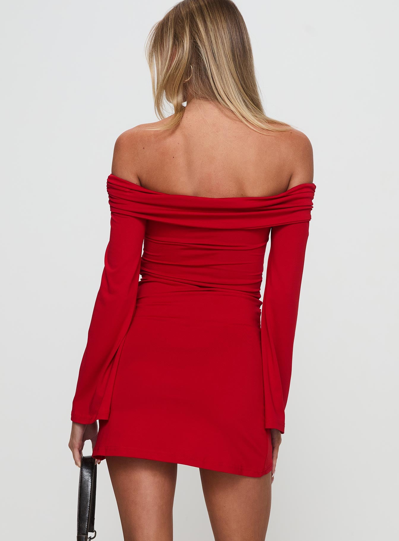 Vistoria Long Sleeve Mini Dress Red Sale Manchester