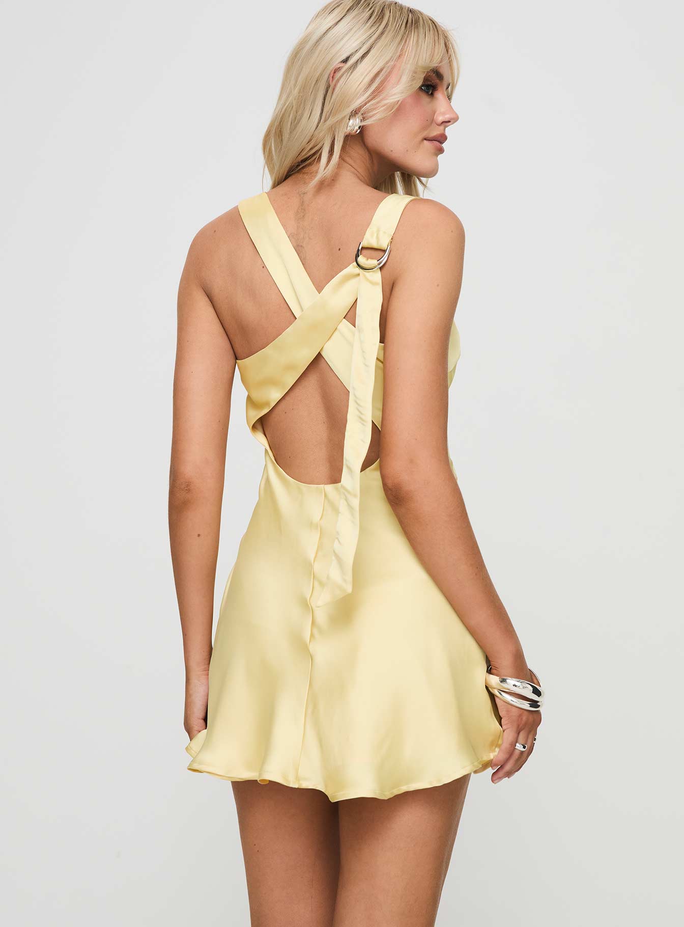 Sama Mini Dress Yellow Cheap Fashion Style