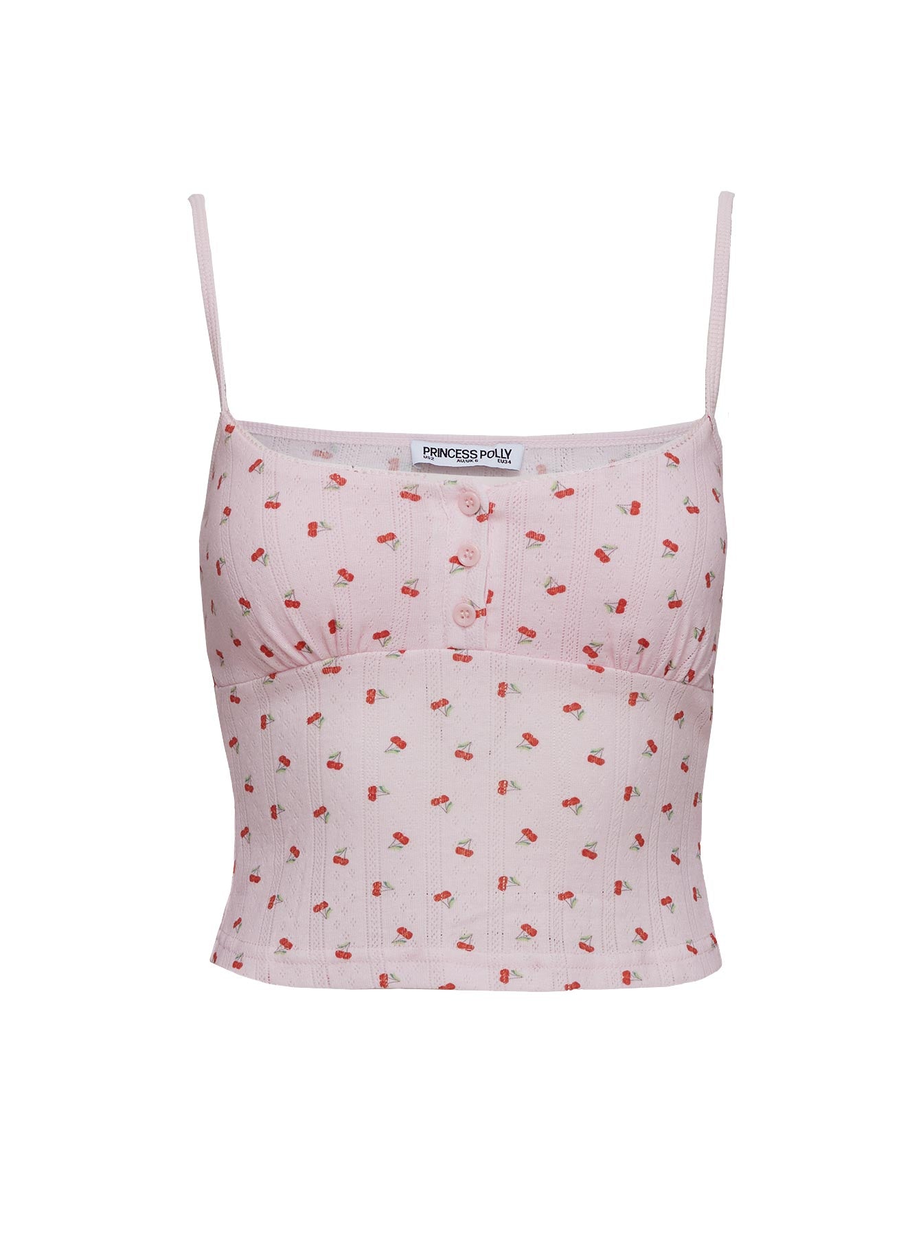 On A Cloud Pointelle Sleep Tank Top Pink Cherry Enjoy Online