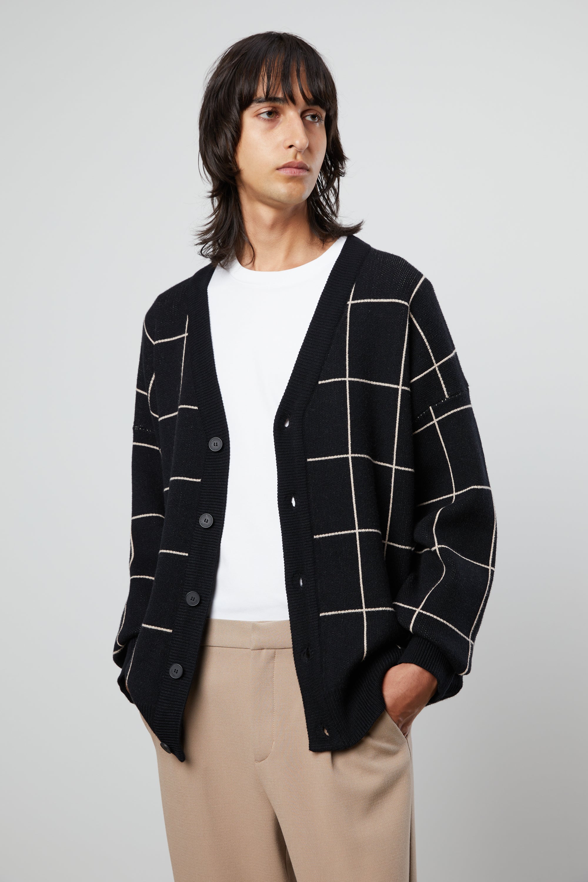 GRID CARDIGAN Discount The Cheapest