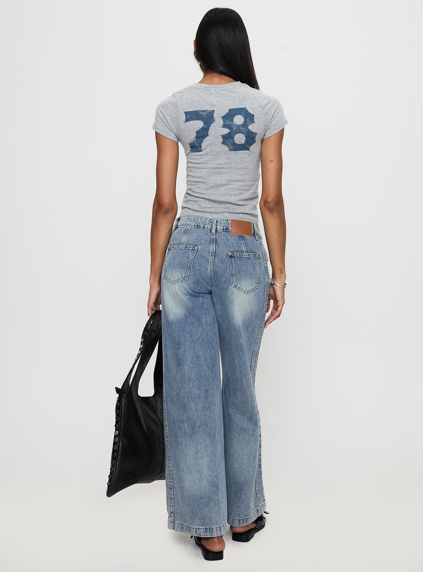 Skipper Low Rise Baggy Jeans Vintage Blue Online Online Clearance