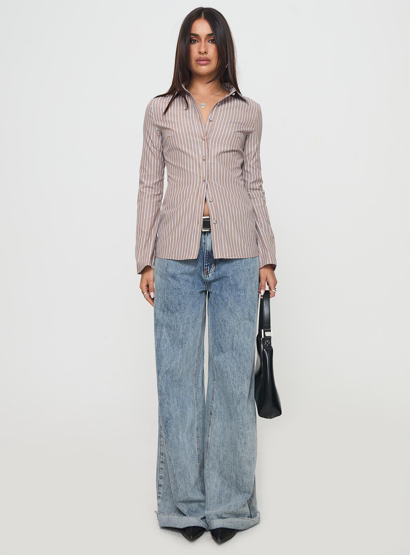Run The World Top Brown Stripe Sale Pick A Best