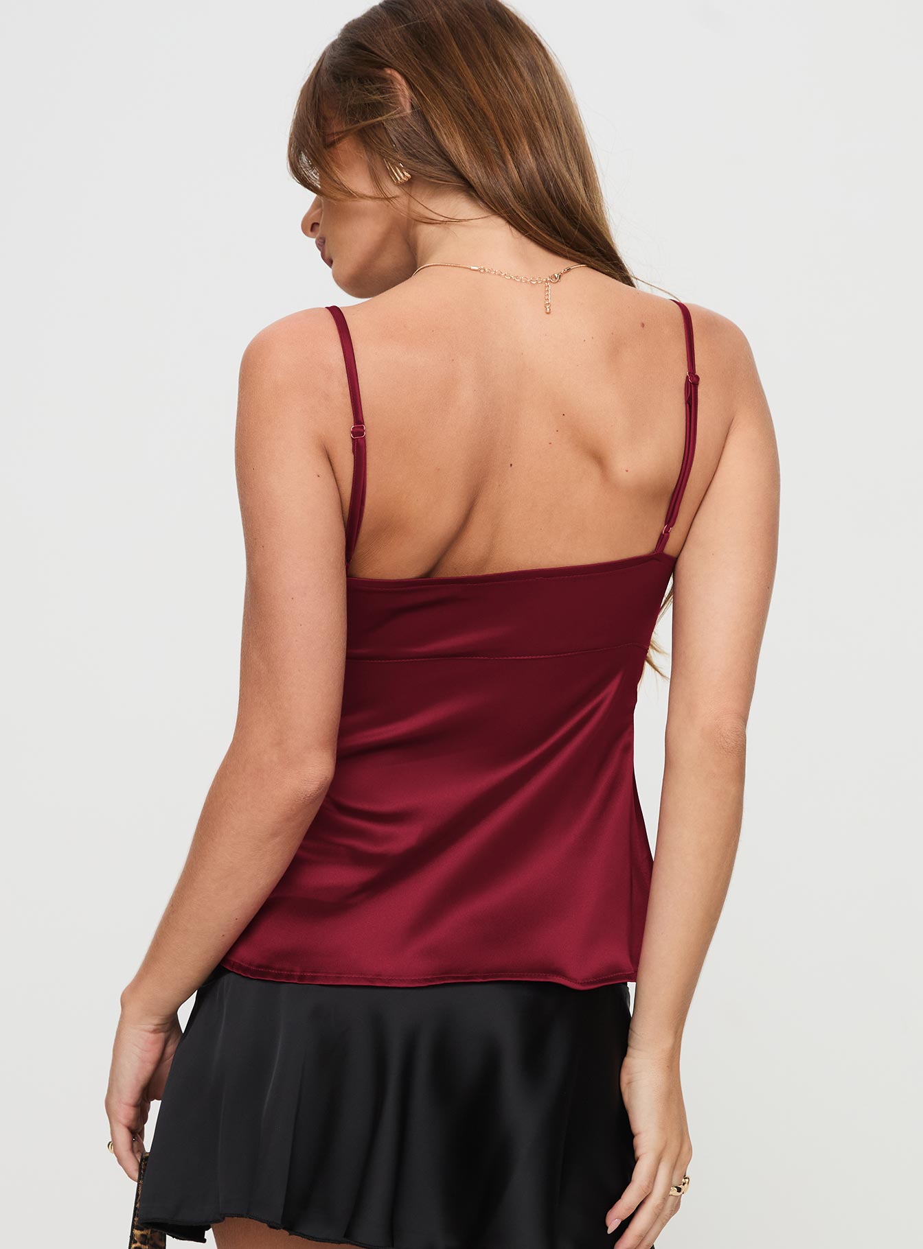 Gunnar Top Burgundy Genuine Online