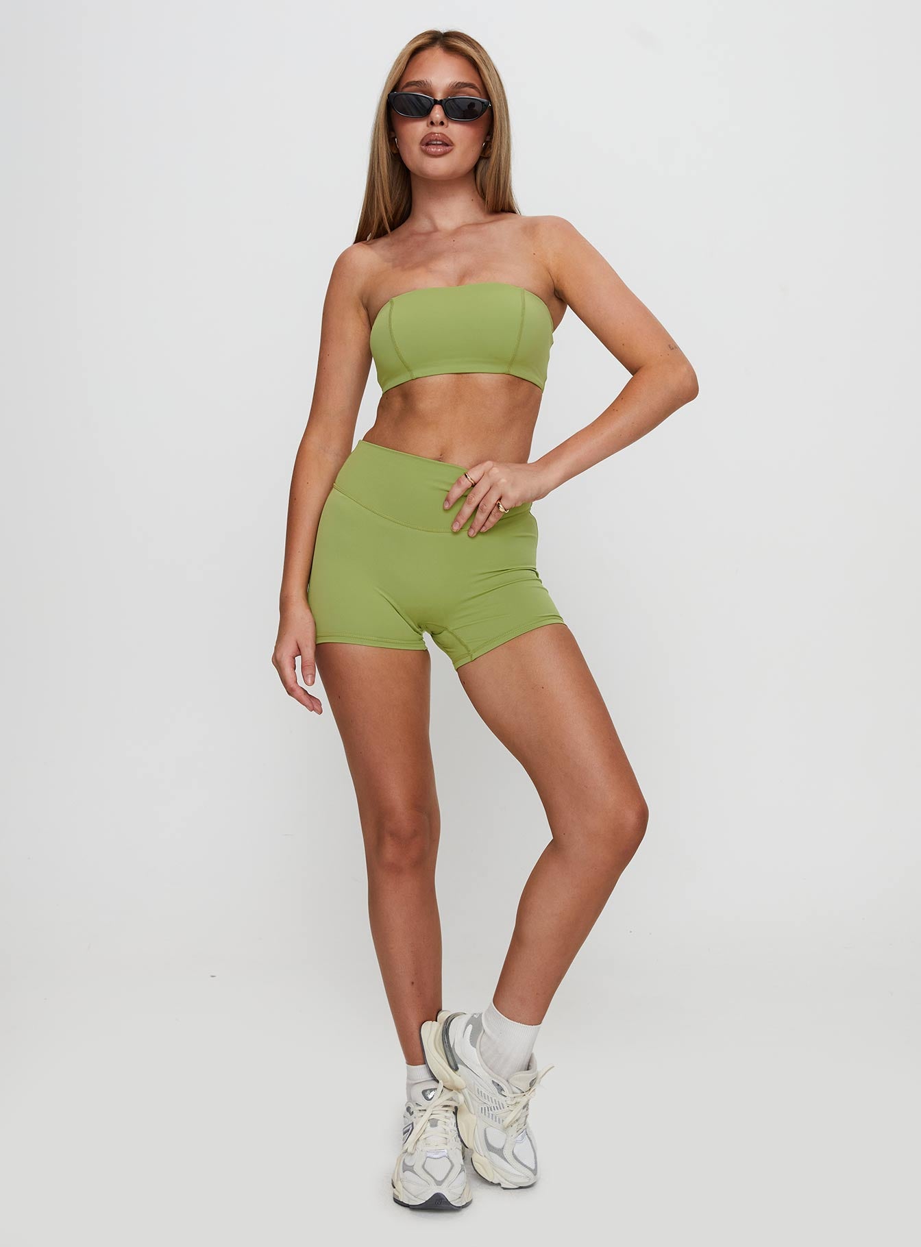 End Goal Active Bandeau Top Green High Quality For Sale