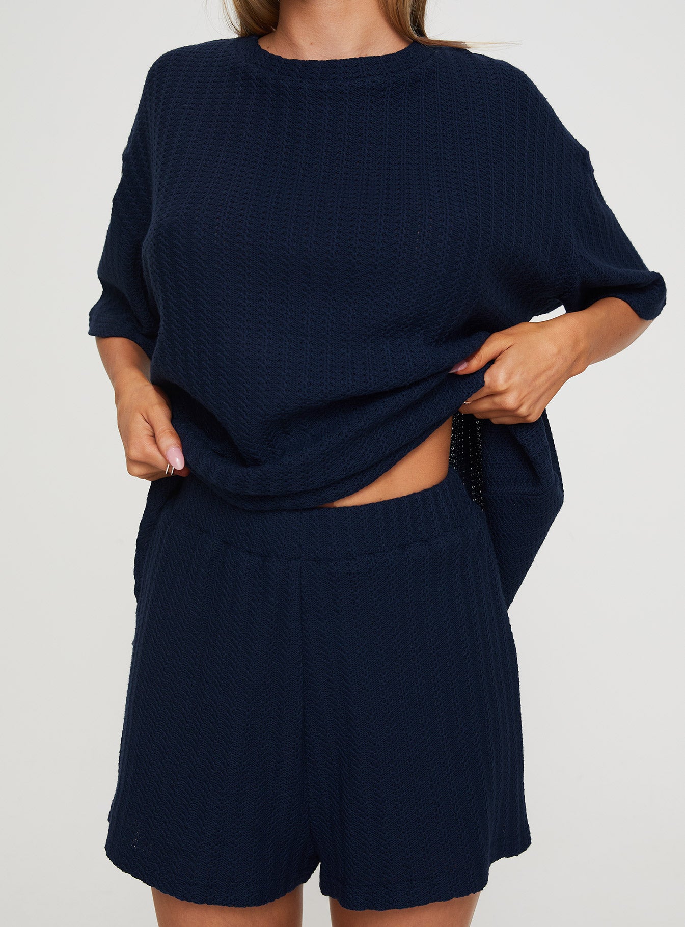 Cammie Knit Set Navy Outlet Countdown Package