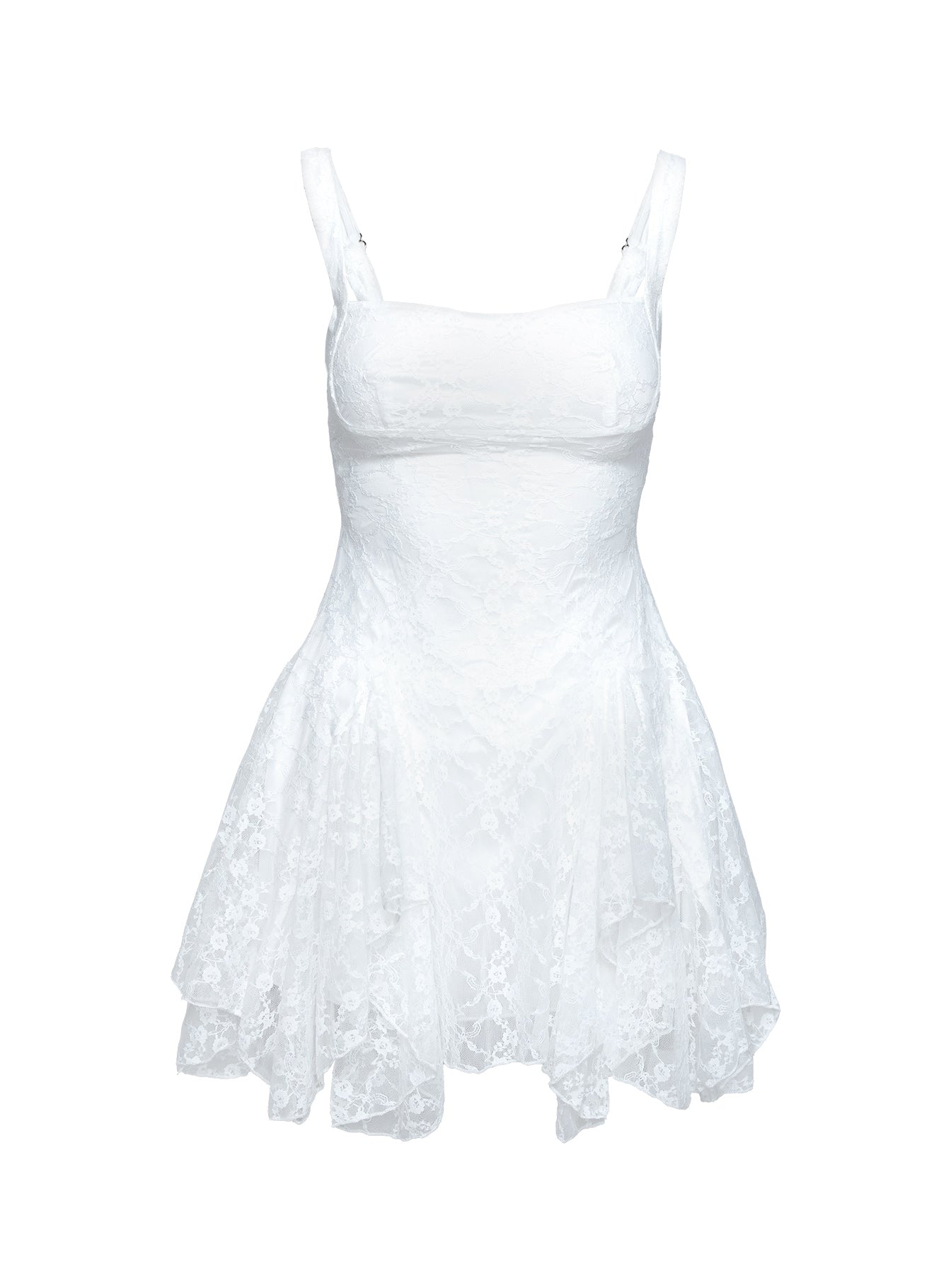 Everglimmer Lace Mini Dress White For Cheap Cheap Online