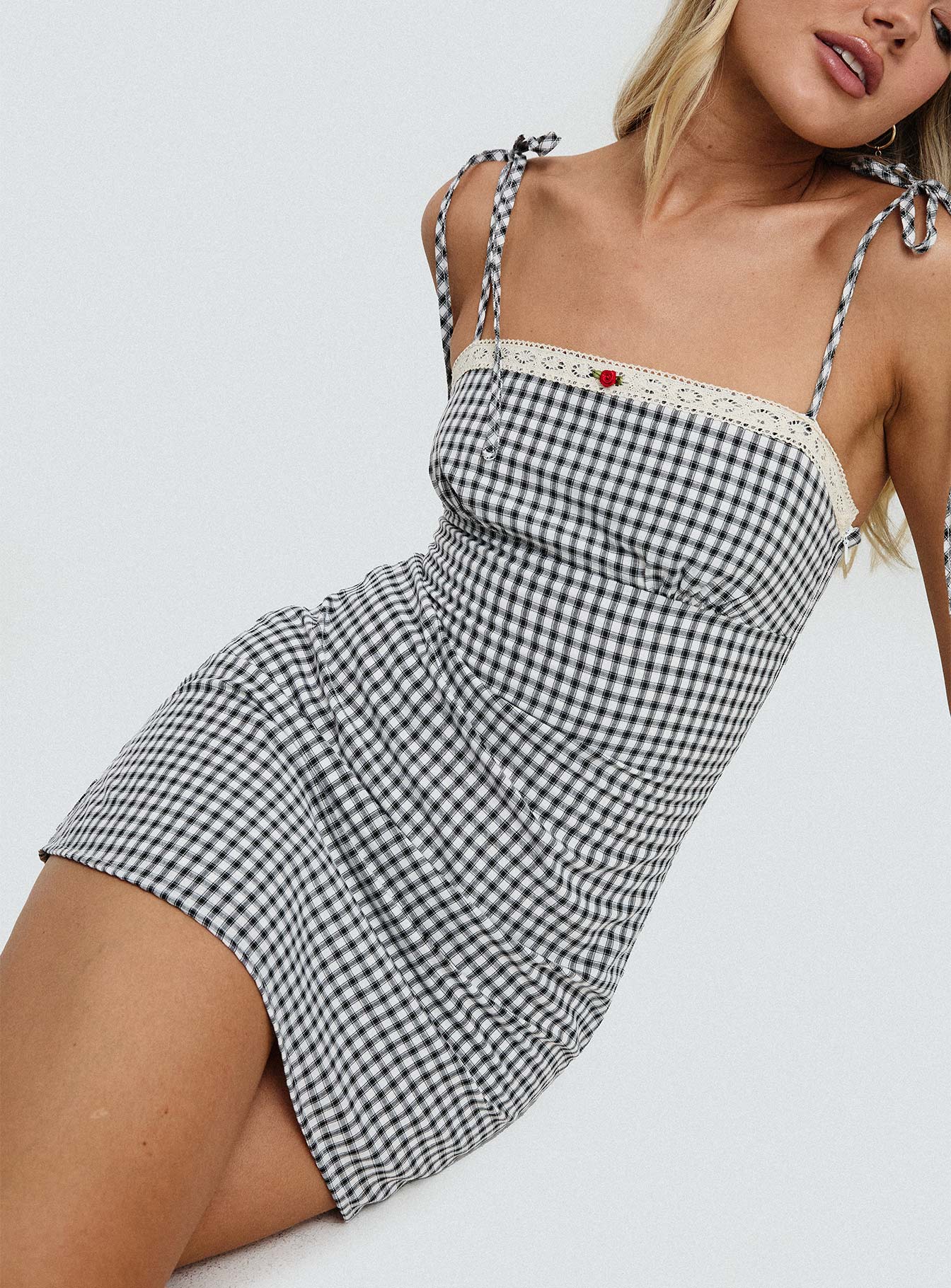 Burkes Mini Dress Black Check Buy Cheap Shop