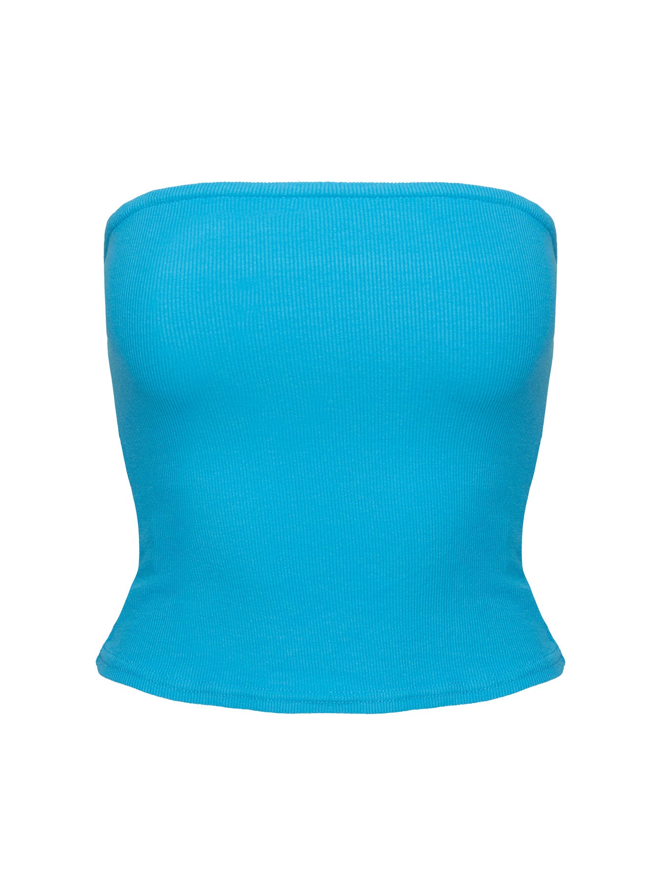 Baseline Strapless Rib Top Blue Discount Cheapest Pice