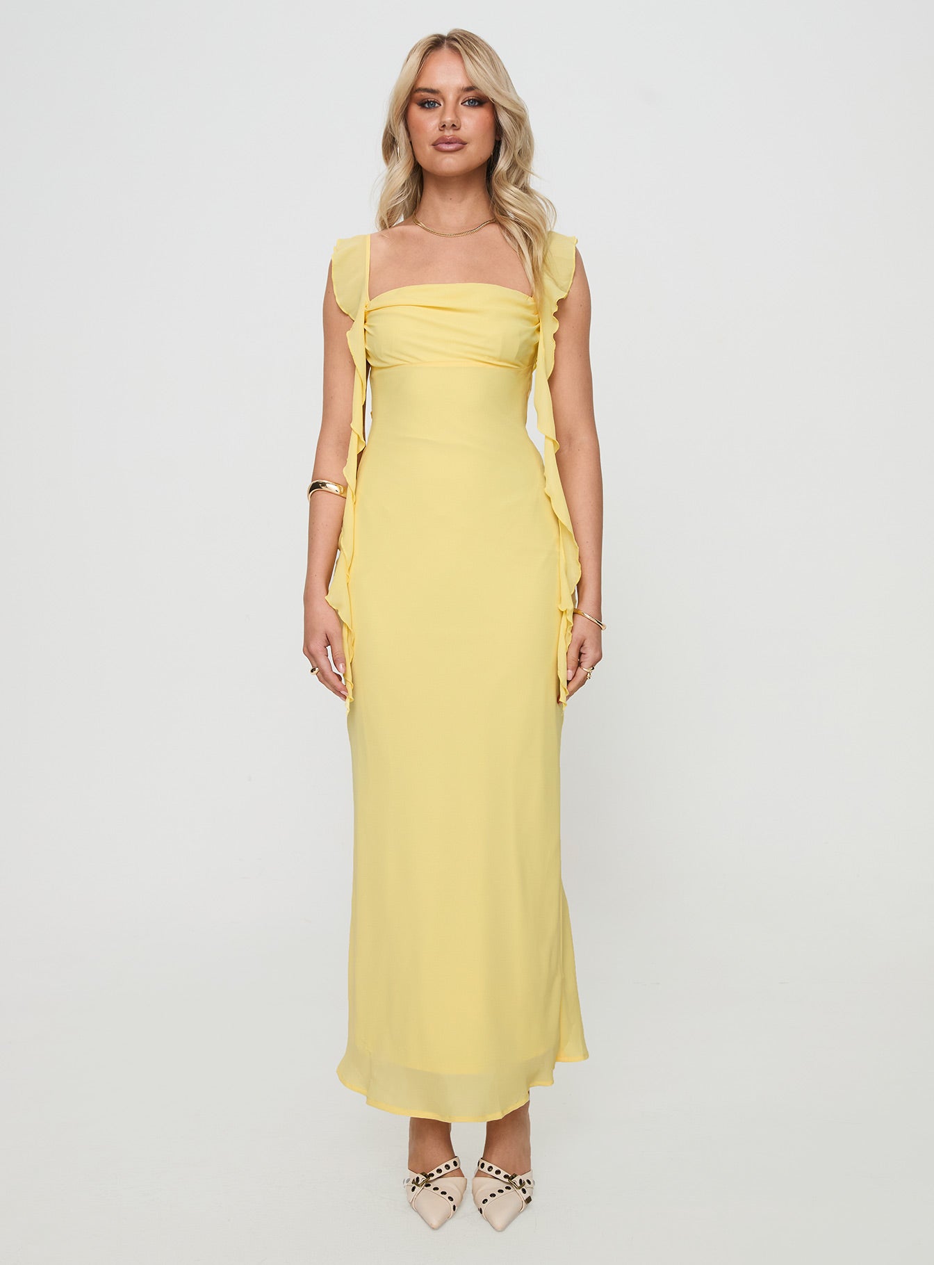 Lanai Maxi Dress Lemon Outlet Huge Surprise