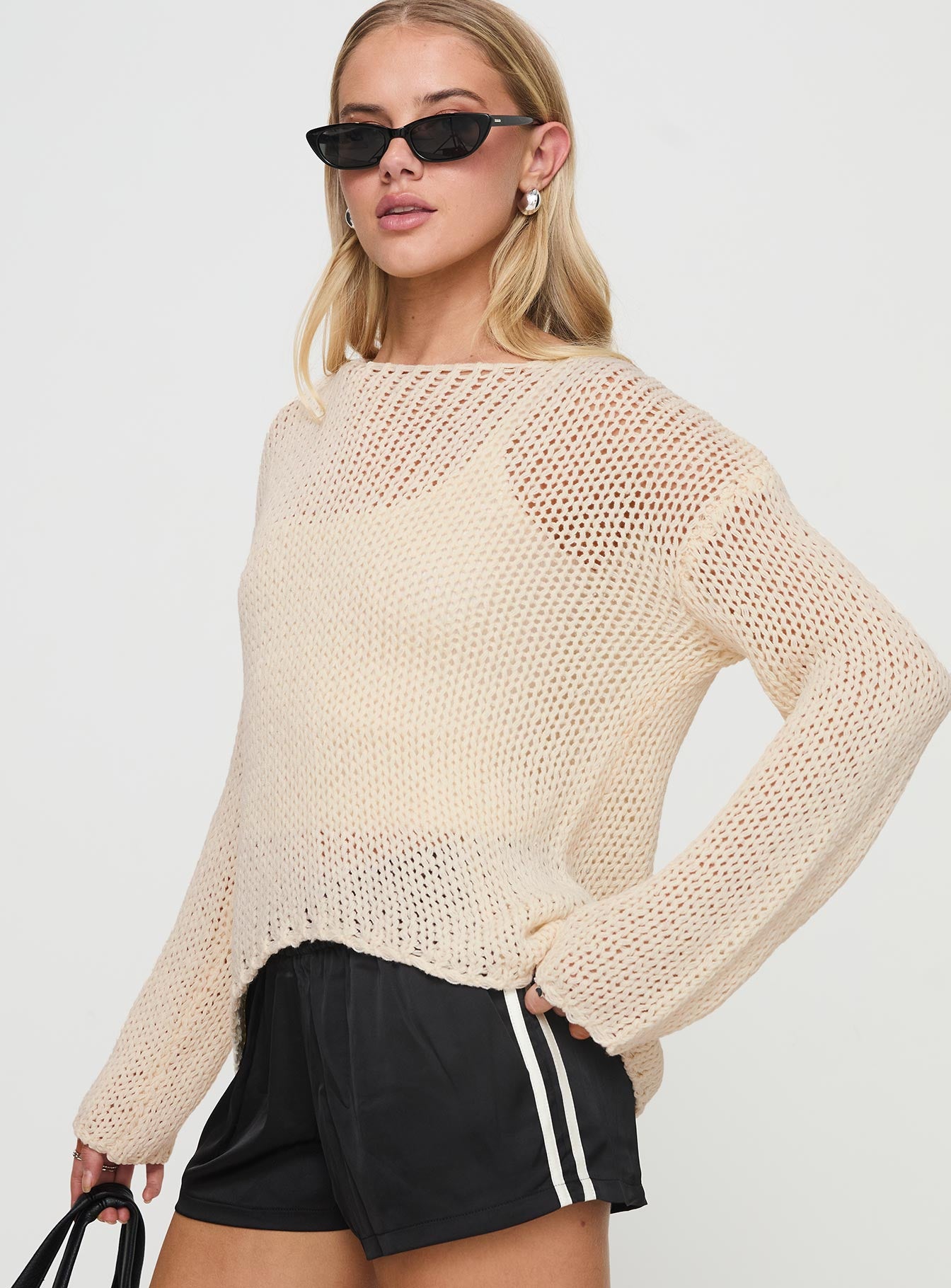 Protea Knit Sweater Beige Clearance Fake